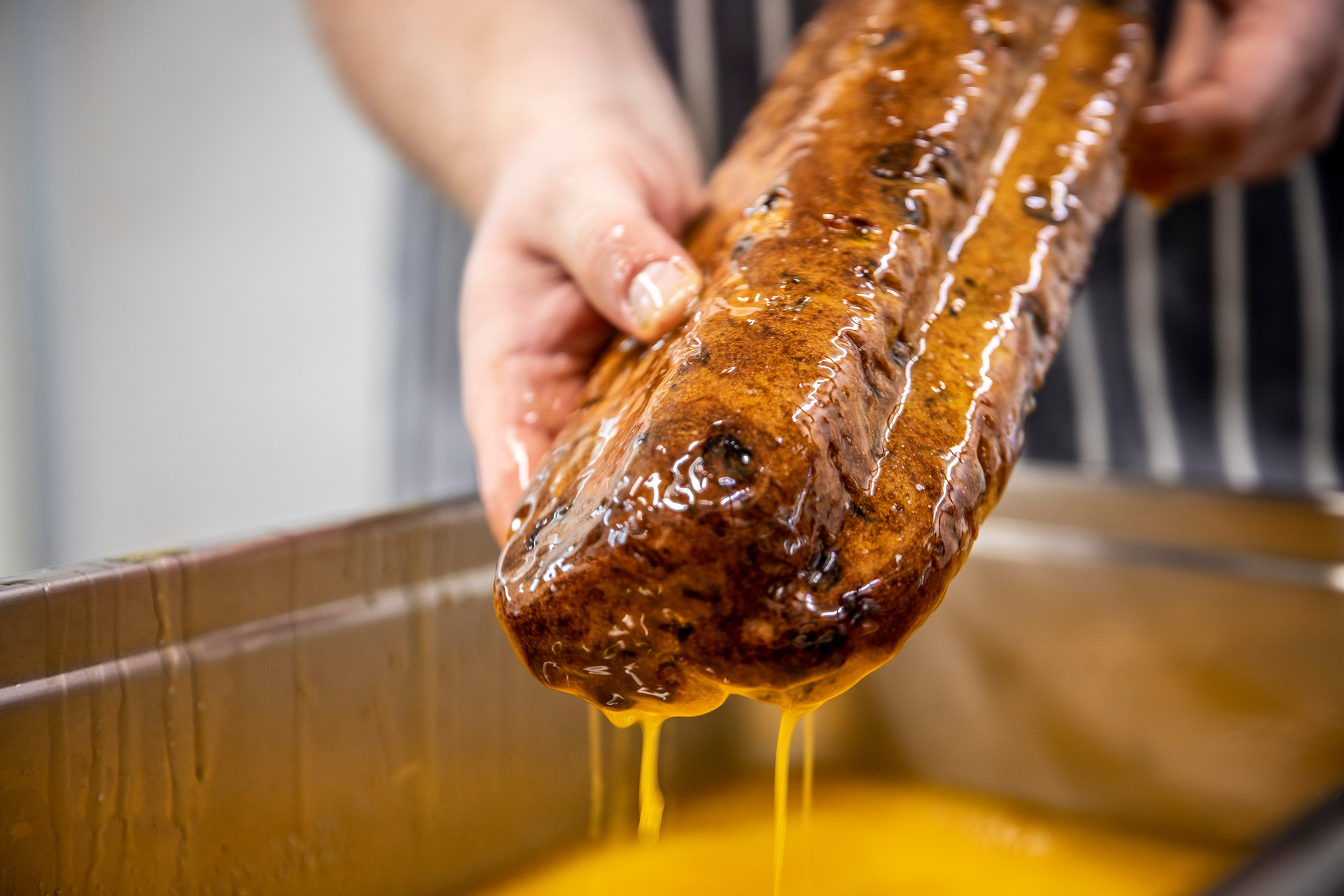 Patrick Welzenbach, Daily Bread co-owner and stollen maker, says butter adds flavour. Photo/Michael Craig