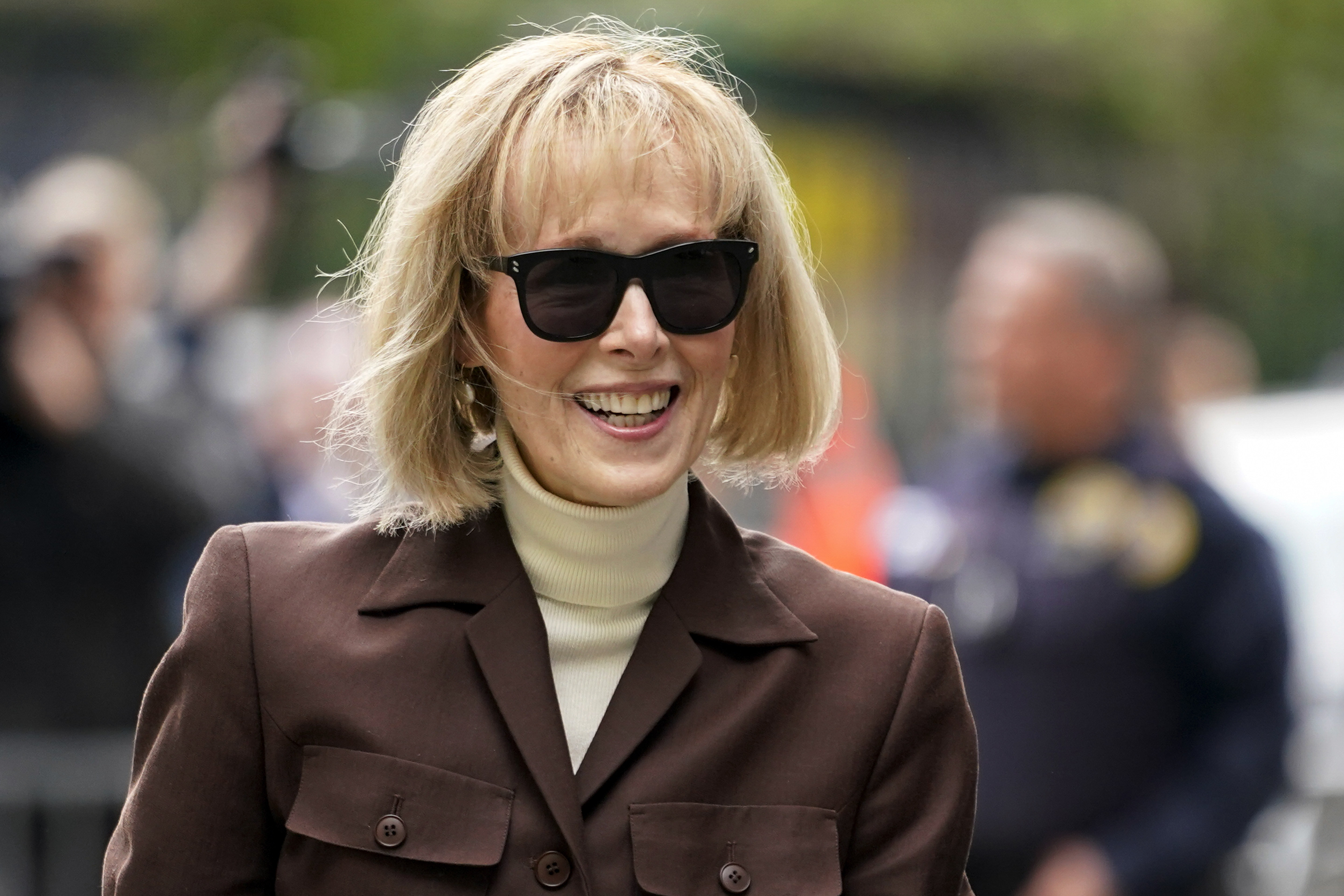 E. Jean Carroll arrives at Manhattan federal court in 2023. Photo / AP