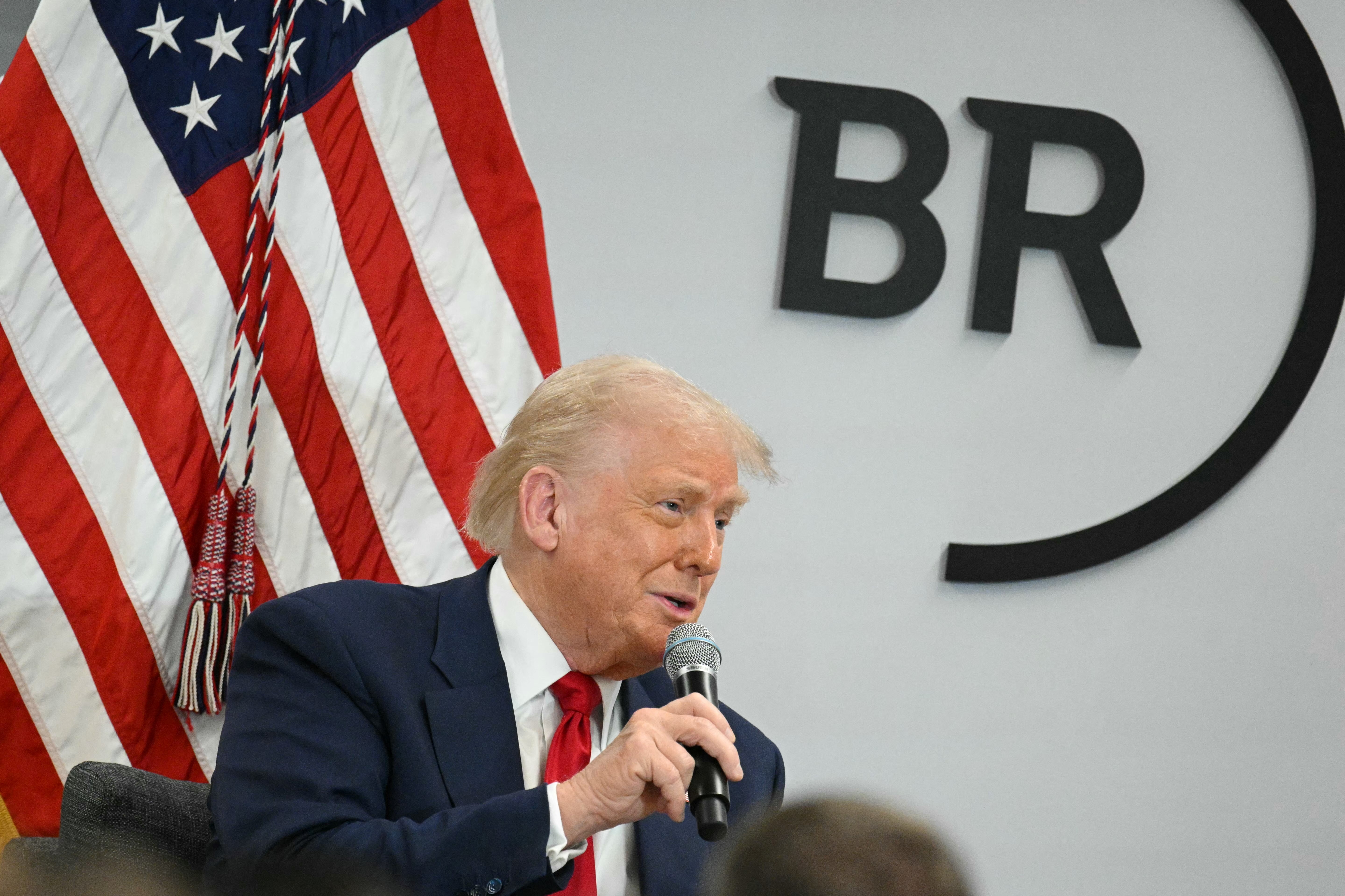 US President Donald Trump speaks at the Business Roundtable quarterly meeting in Washington, DC, on March 11, 2025. Photo / Mandel NGAN / AFP