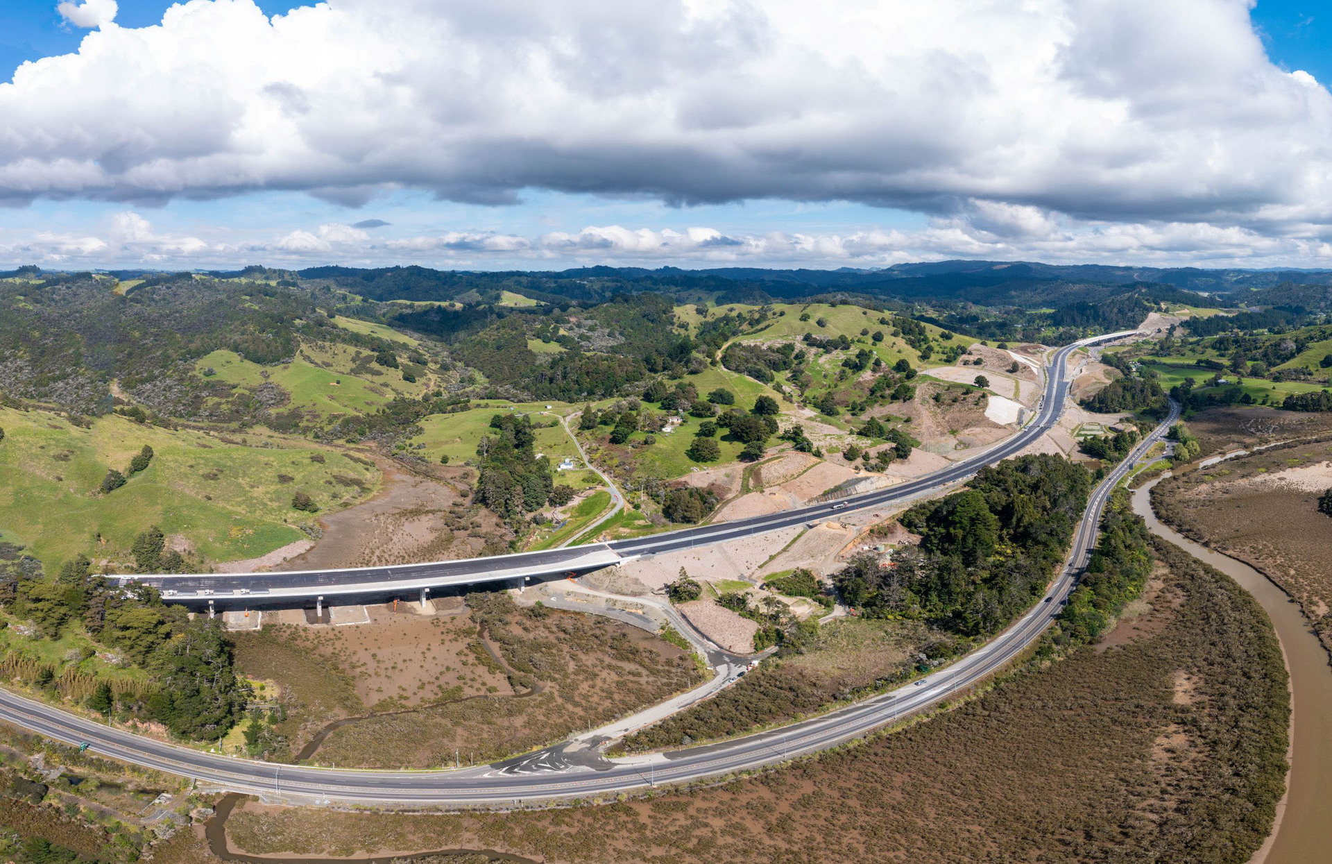 The Puhoi to Warkworth motorway, under construction. Photo / Supplied
