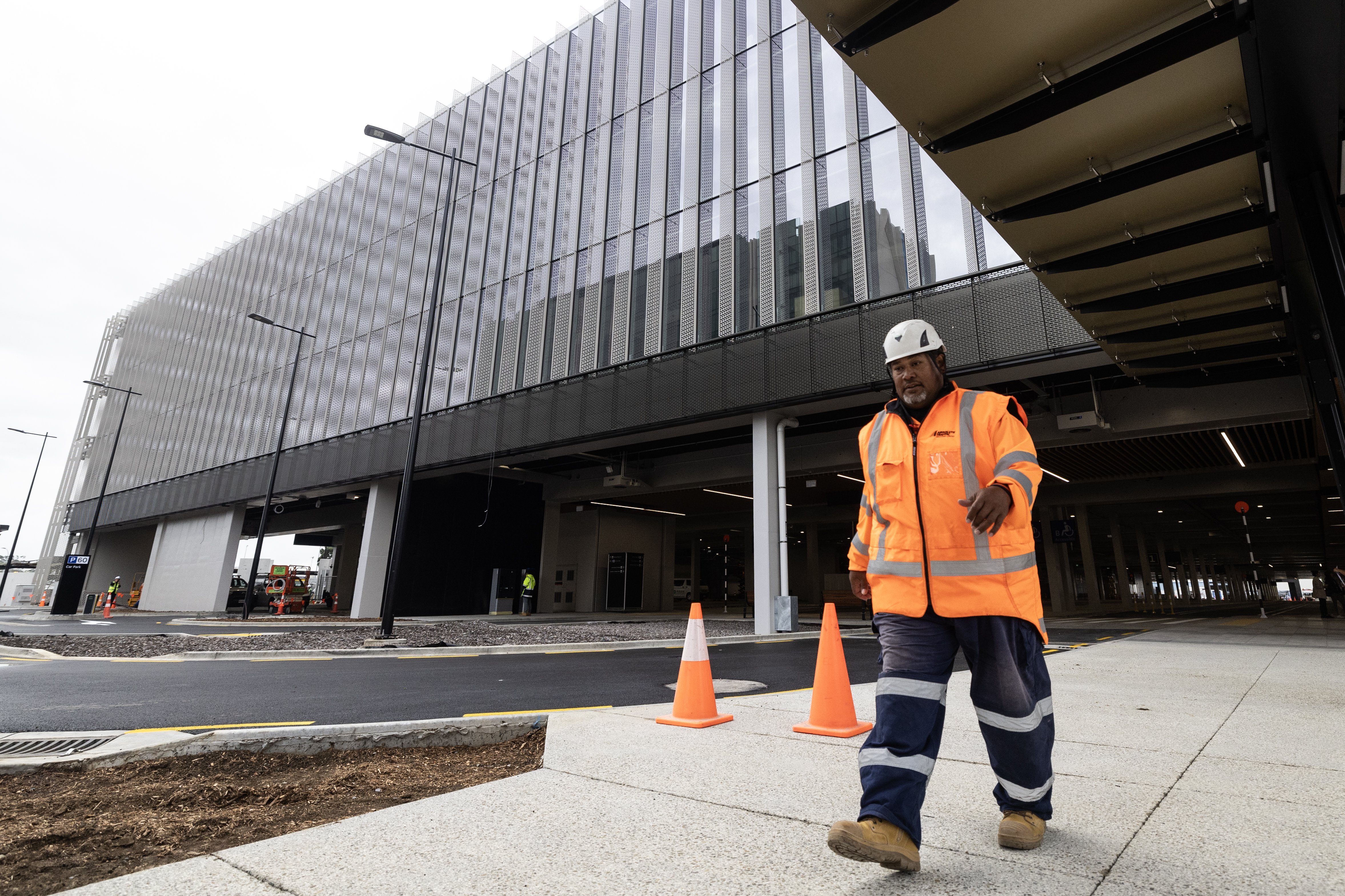 Auckland International Airport's new Transport Hub. Photo / Jason Oxenham
