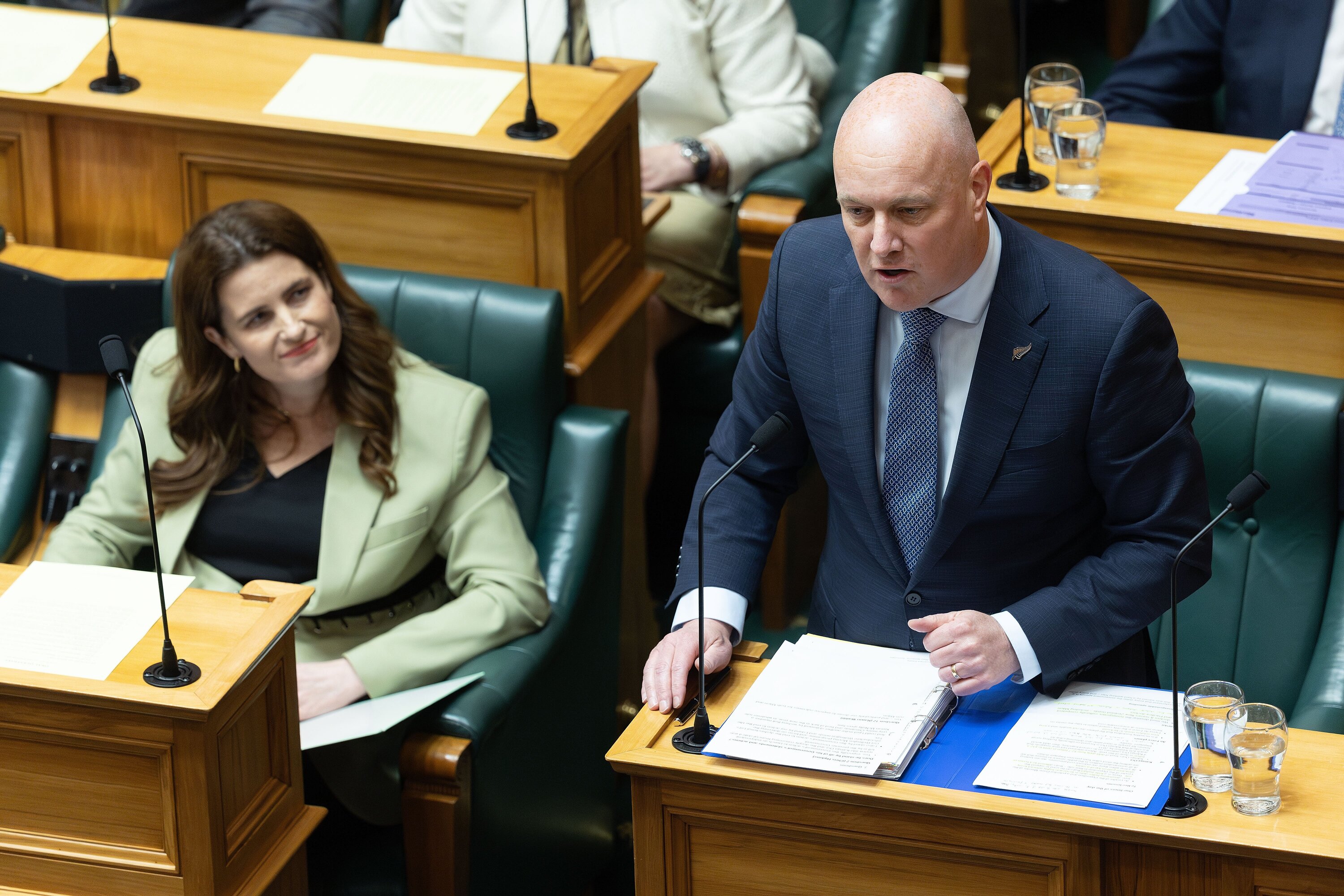 Prime Minister Christopher Luxon and his ministers were challenged on whether the tobacco industry influenced changes to smokefree laws in Parliament yesterday. Photo / Marty Melville