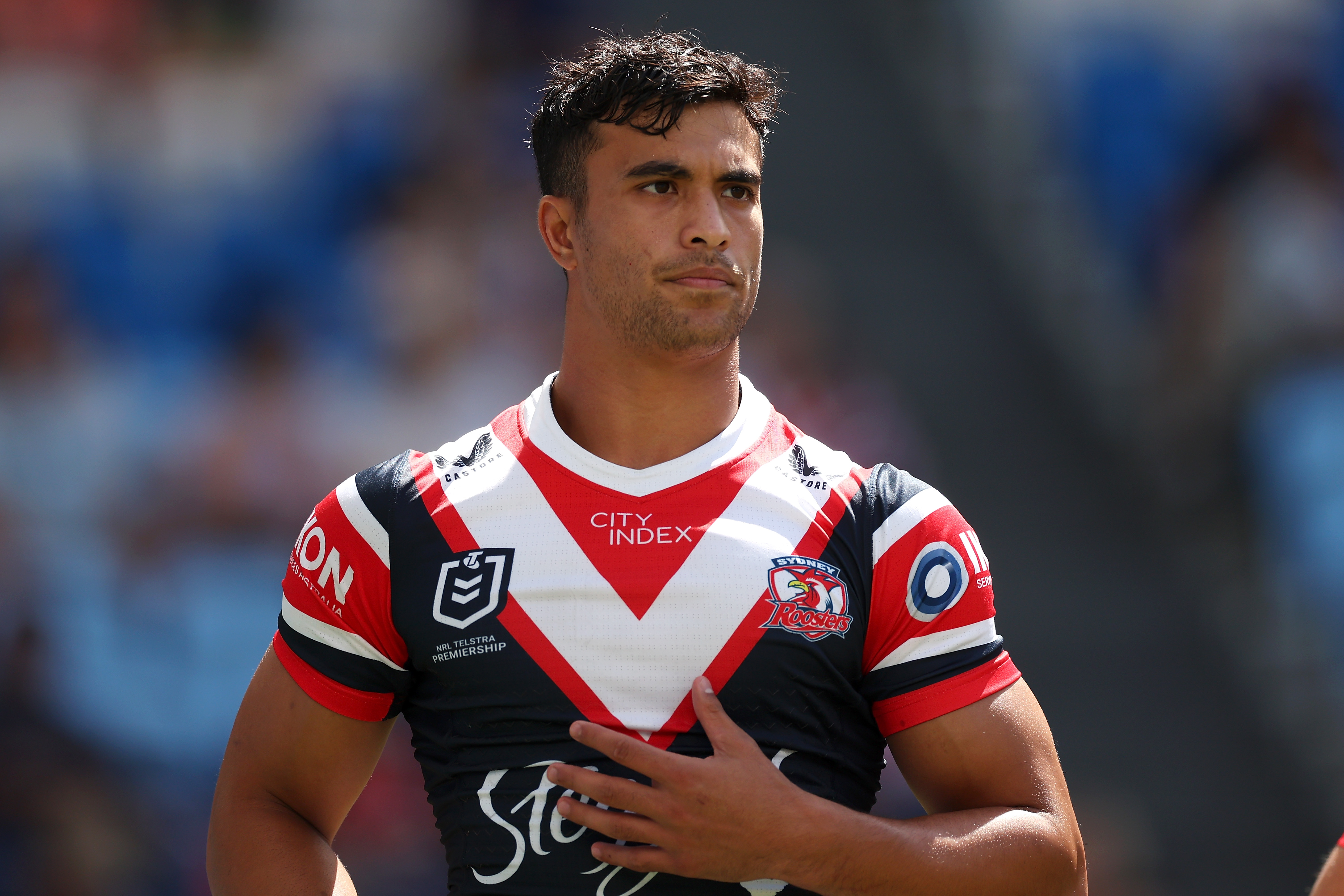 Joseph Suaalii of the Roosters has signed with Rugby Australia. Photo / Getty