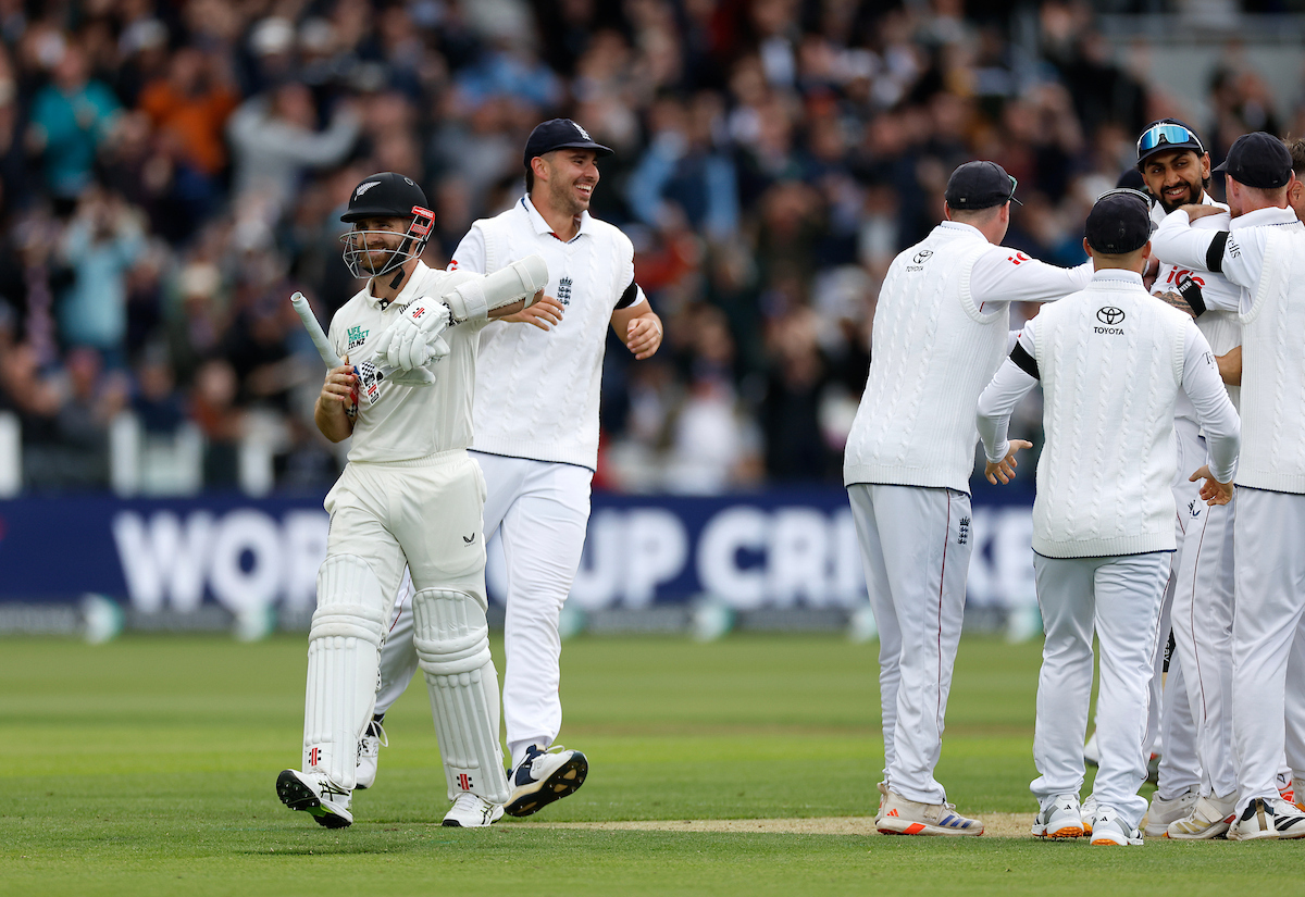 Kane Williamson was dismissed for a duck on day one of the first test between the Black Caps and England. Photo / Photosport
