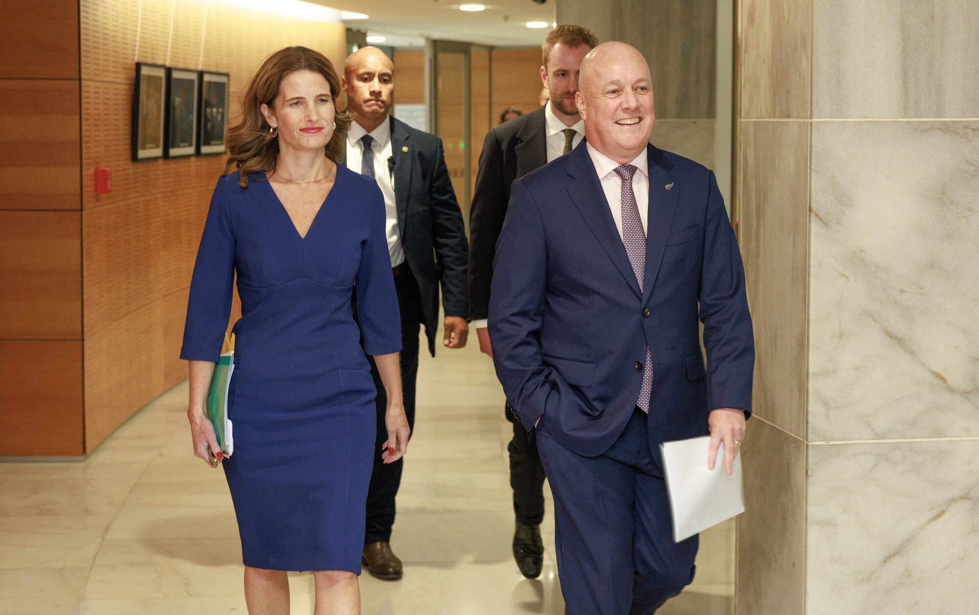 Prime Minister Christopher Luxon and Finance Minister Nicola Willis were on the front foot at this week's post-Cabinet press conference. Photo / Mark Mitchell
