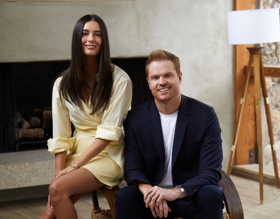 Jaimee Lupton of Monday (left) with partner Nick Mowbray of Zuru.