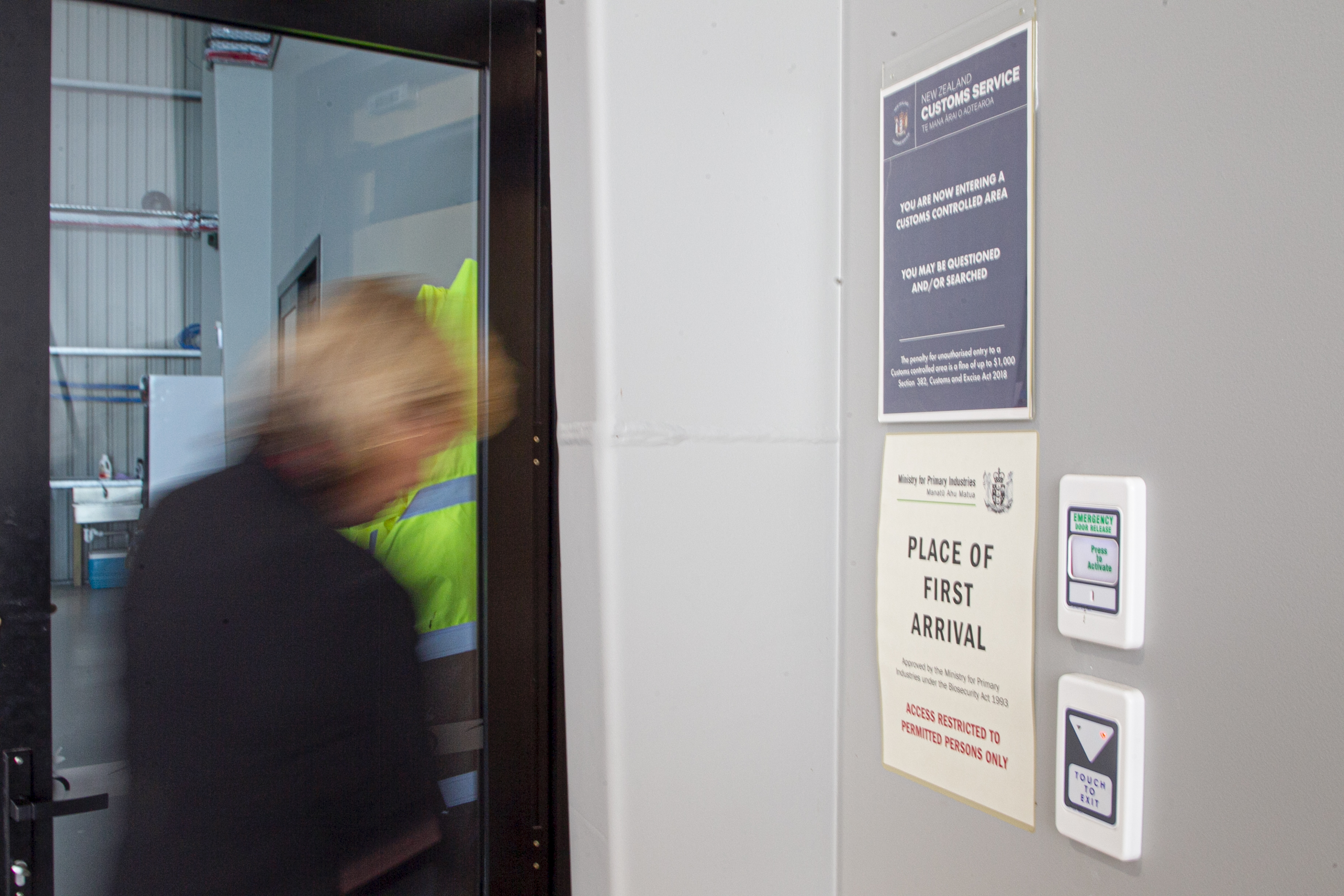 A special room is set up at the NZ Air Ambulance base to accommodate Customs' needs. Photo / Warren Buckland