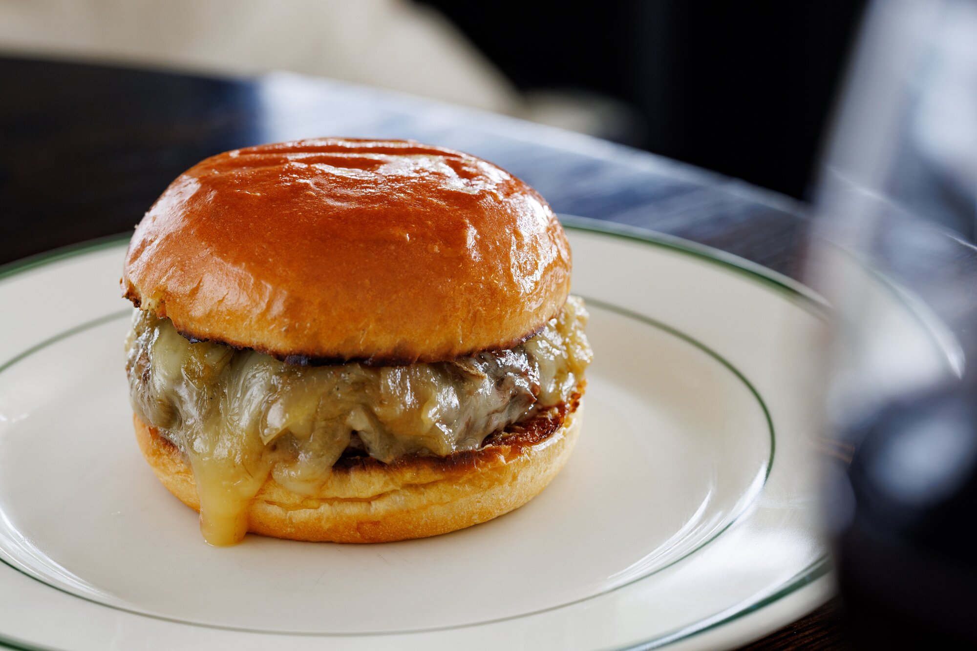 The burger on the menu at Agnes. Photo /  Babiche Martens