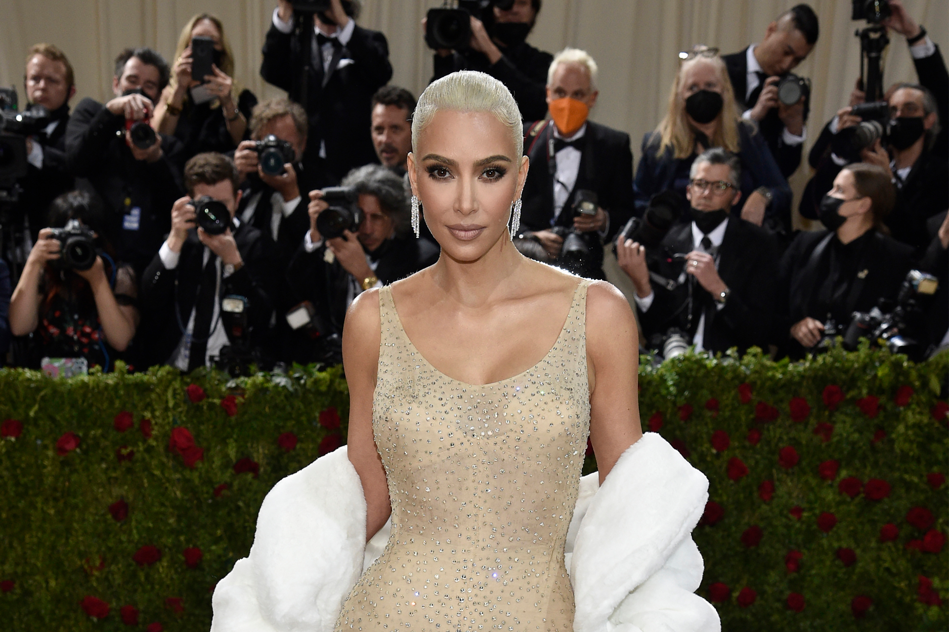 Kim Kardashian has sparked romance rumours with American footballer Odell Beckham jnr. Photo / AP
