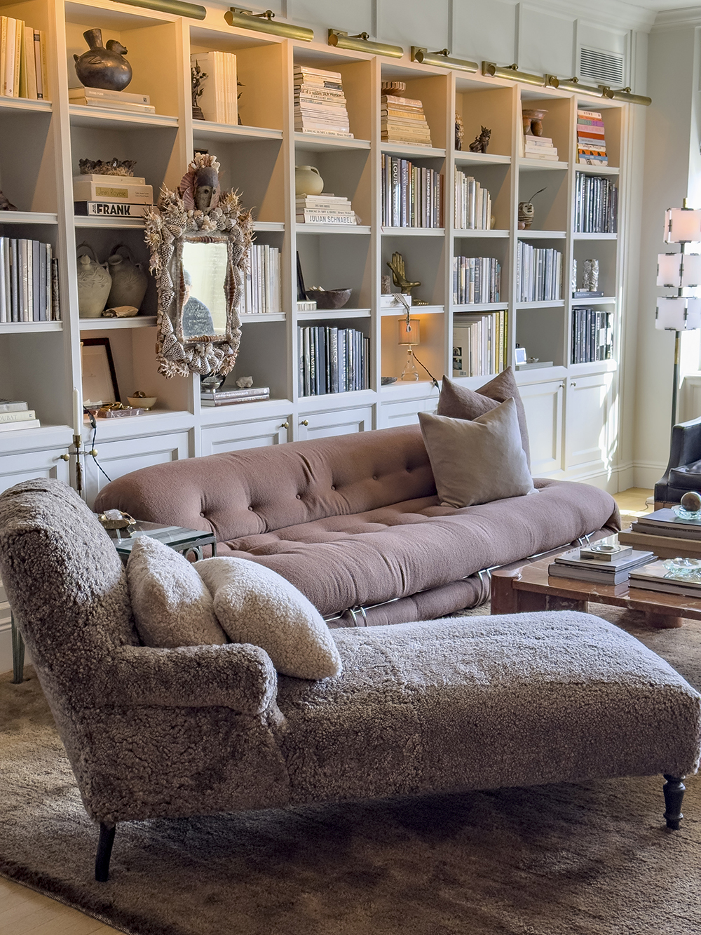 Styled bookshelves help finish a room — but they should also express your personality, said Brent. Photo / Tony Cenicola, The New York Times