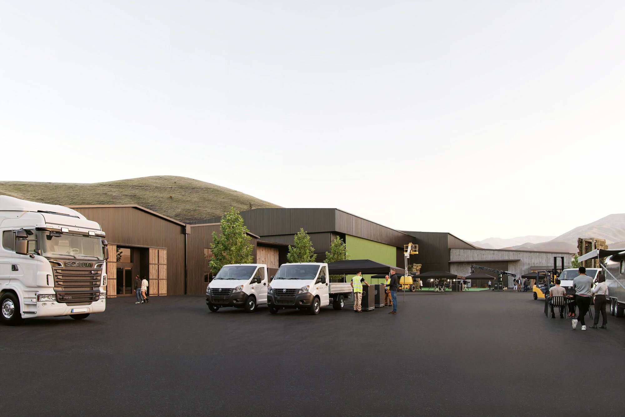 Plans for the new Ayrburn Film Hub at the hospitality precinct near Arrowtown. Plans were approved for fast-tracking on May 13. Photo / Winton Land