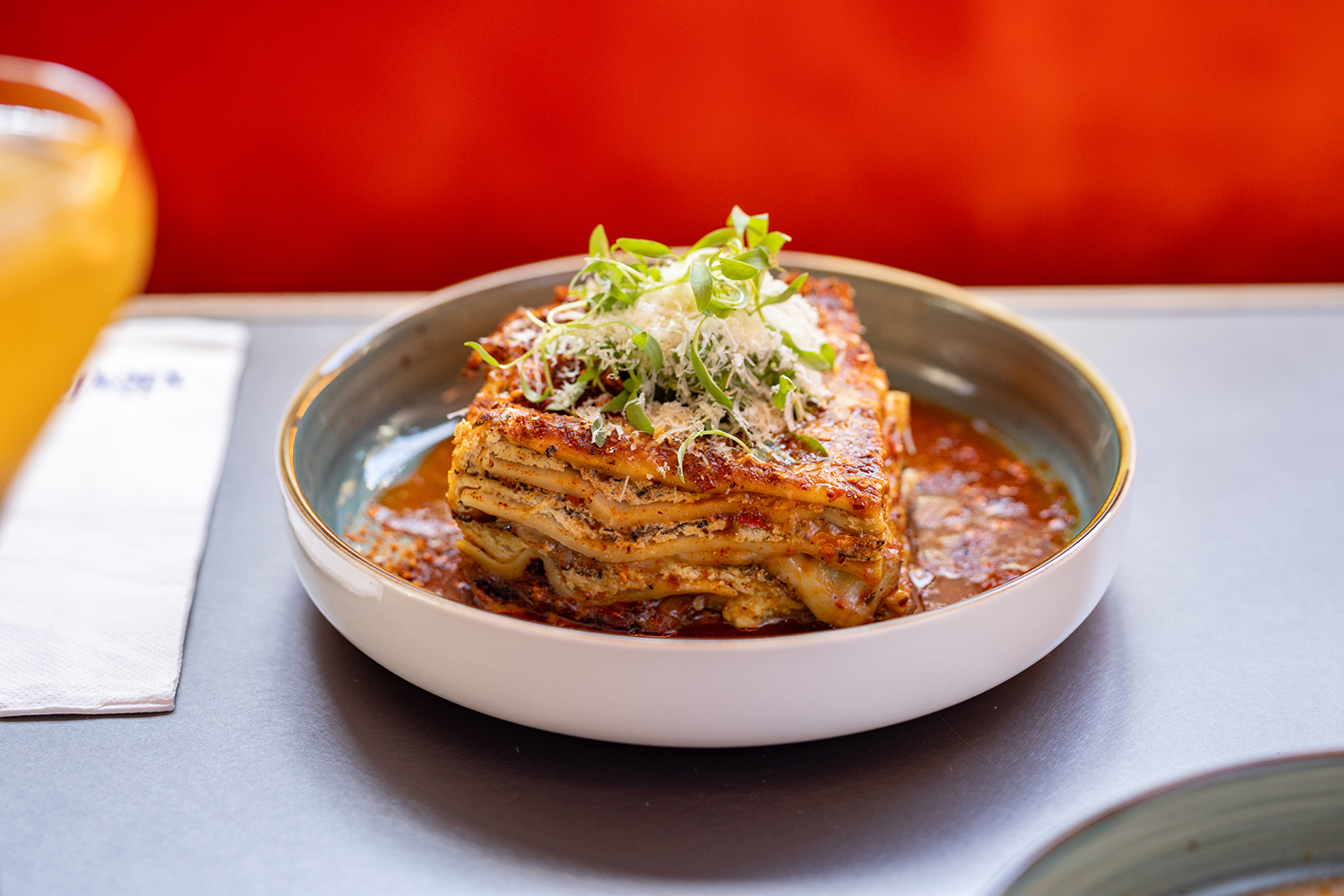 The mapo tofu lasagne. Photo / Babiche Martens