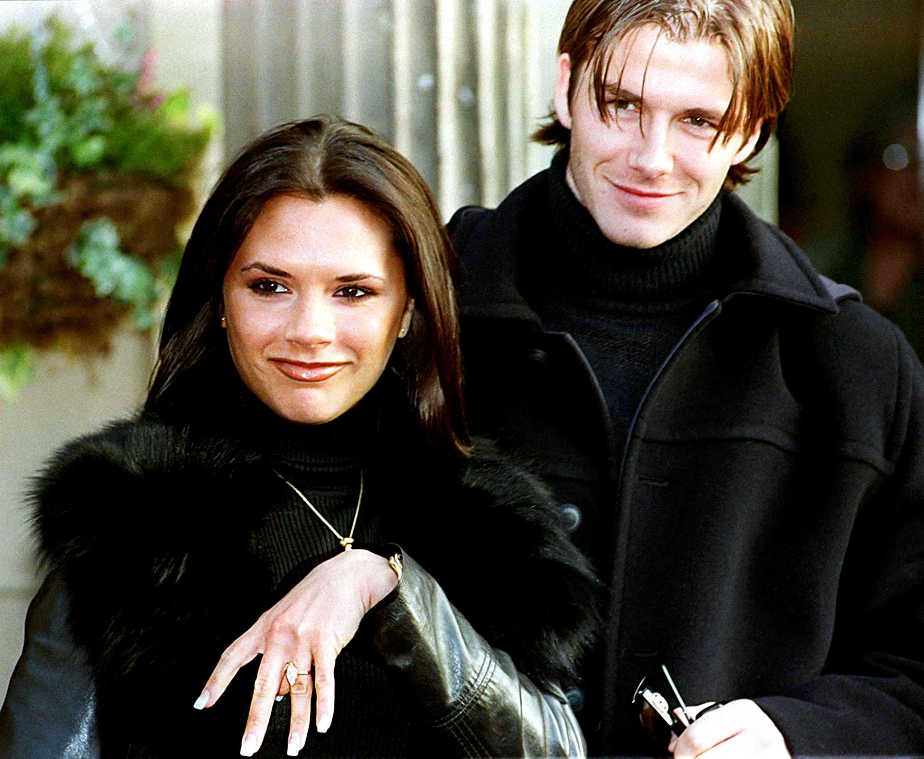 Victoria and David Beckham leave the Hotel near Crewe where the announcement of their future wedding was made.  Photo / Getty Images
