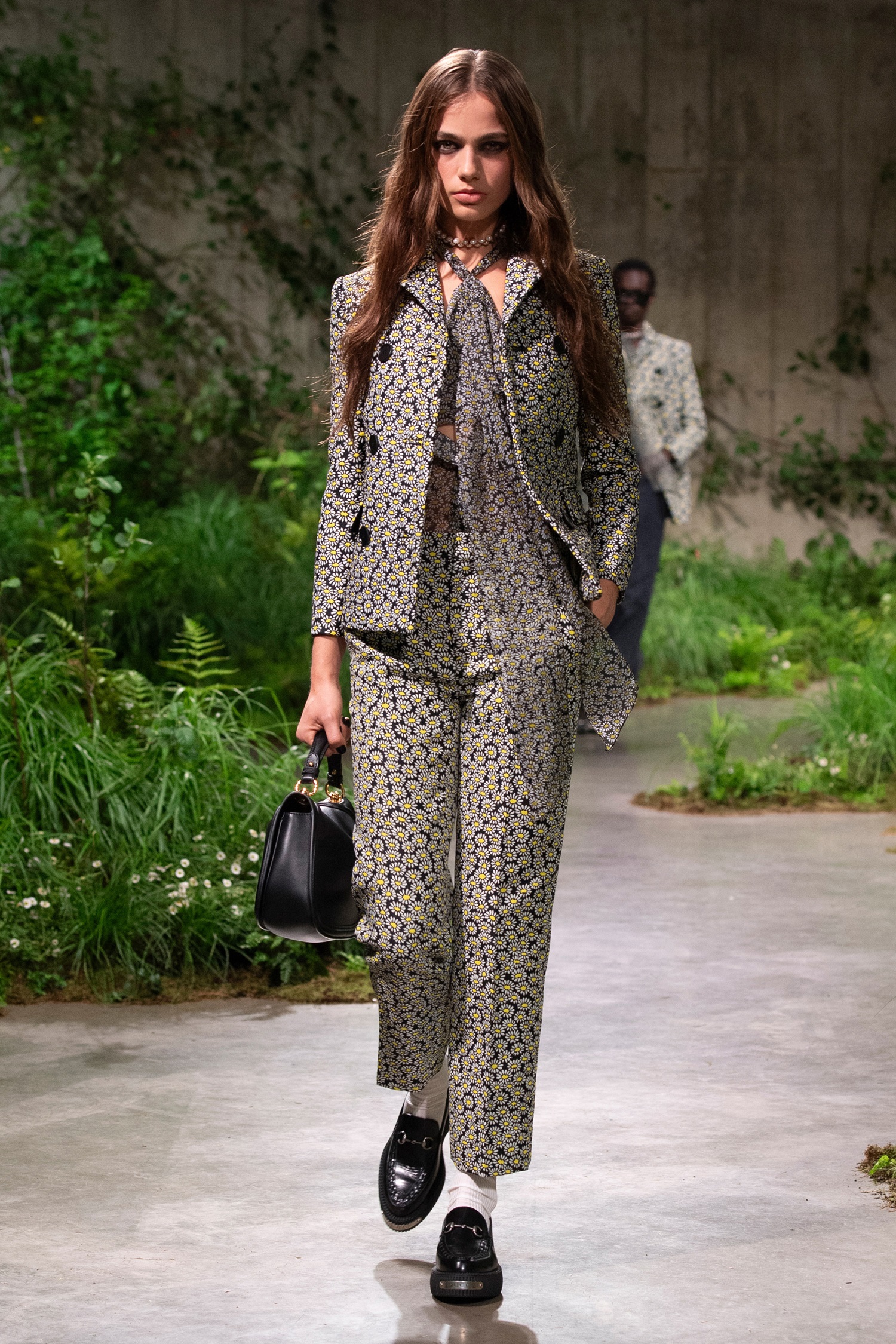 New Zealand model Grace Cox walking for Gucci this week. Photo / Gucci