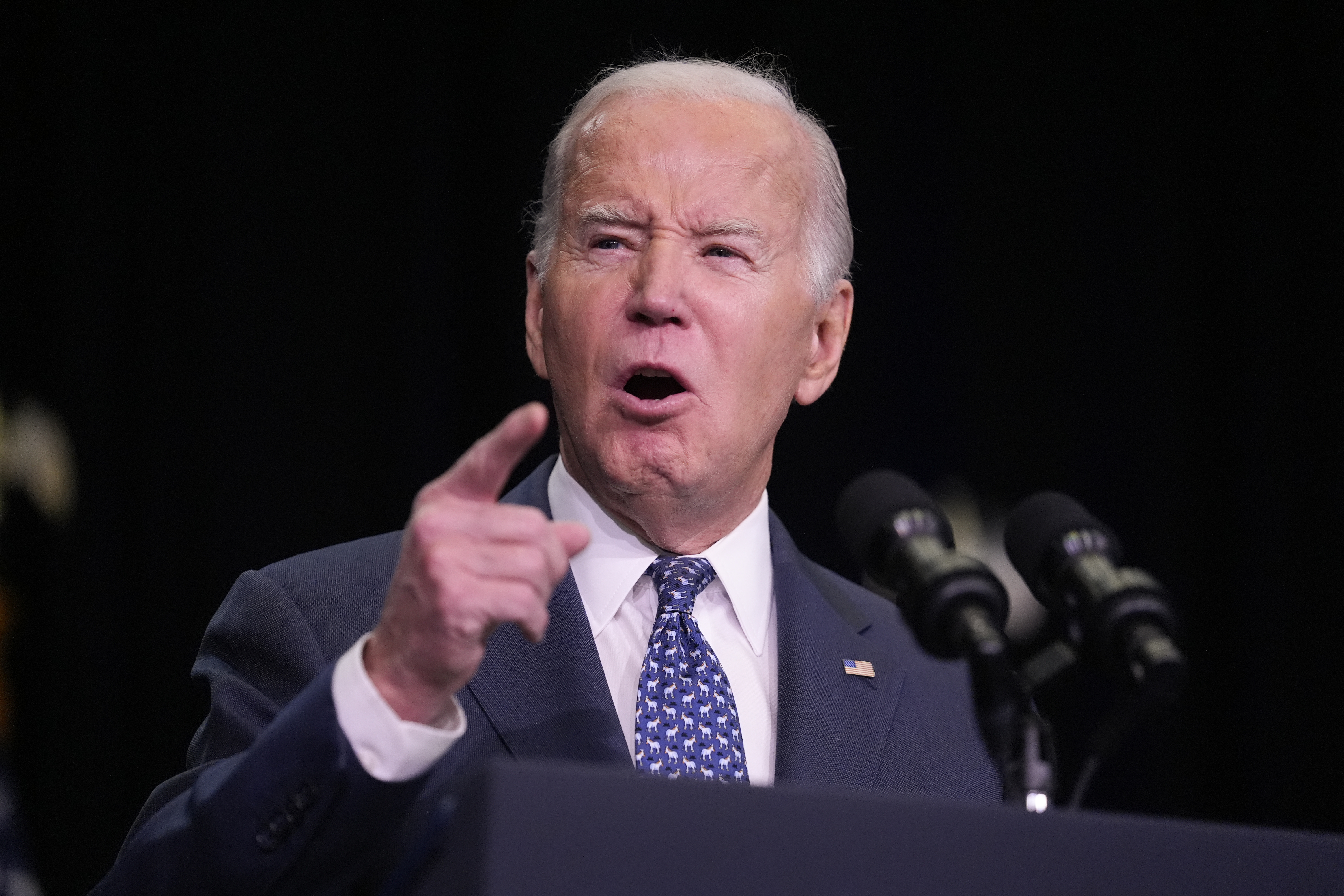 President Joe Biden responded to Donald Trump's comments earlier this week. Photo / AP