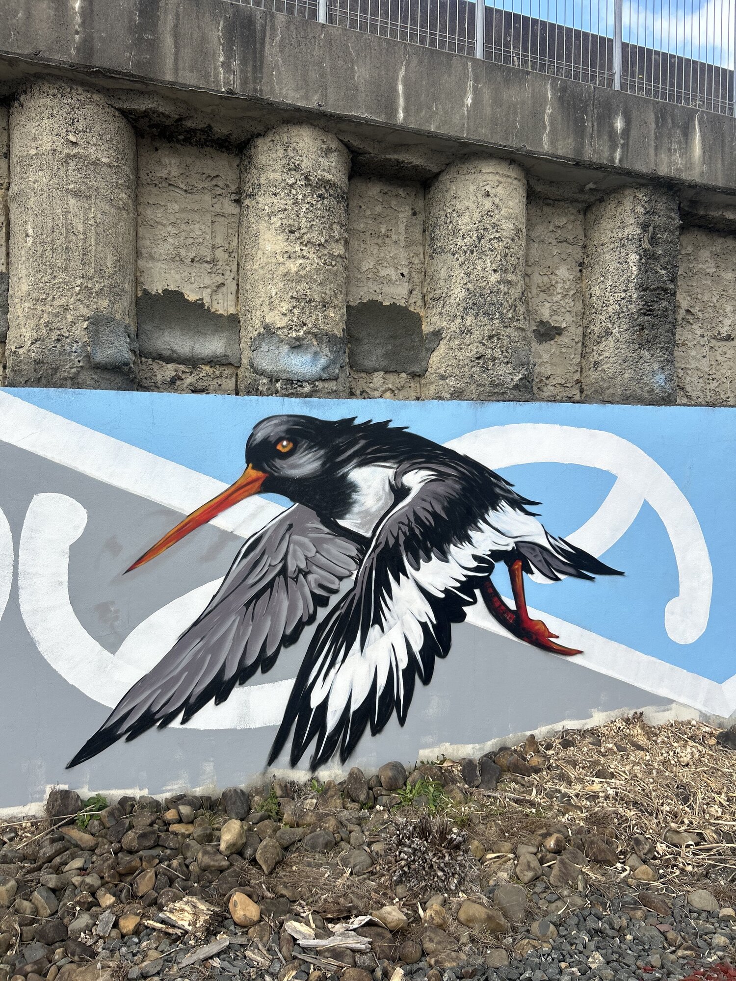 New art by John Apelu Croch on the Auckland rail network. Photo / KiwiRail