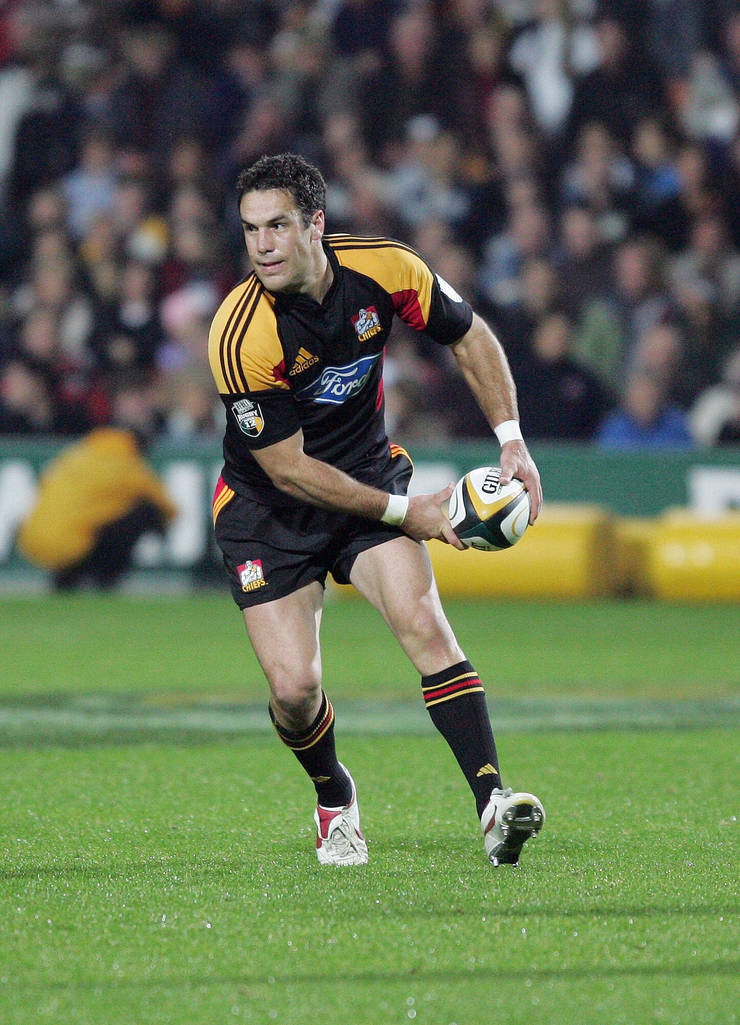 Chiefs five-eighth David Hill during the Super 12 Round 12 match in 2005 between the Chiefs and the Highlanders. Photo / Photosport