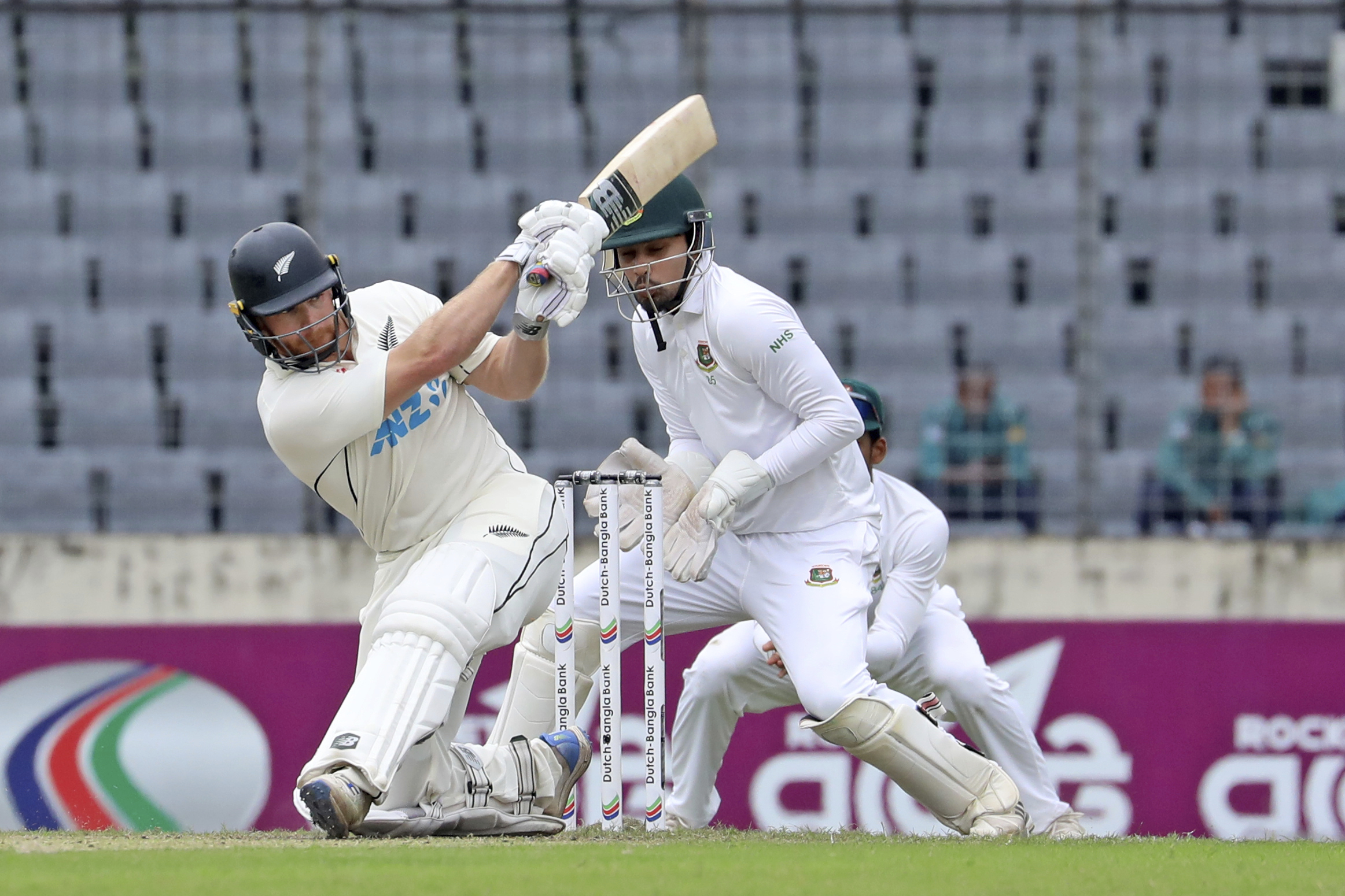 Glenn Phillips in action against Bangladesh. Photo / AP
