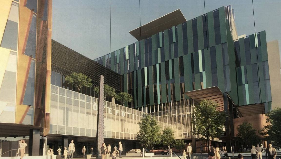 An artist’s impression of the proposed Dunedin Hospital. An indepedent review commissioned by the Infrastructure Commisson advised the project (as currently scoped) was probably not achievable within budget.