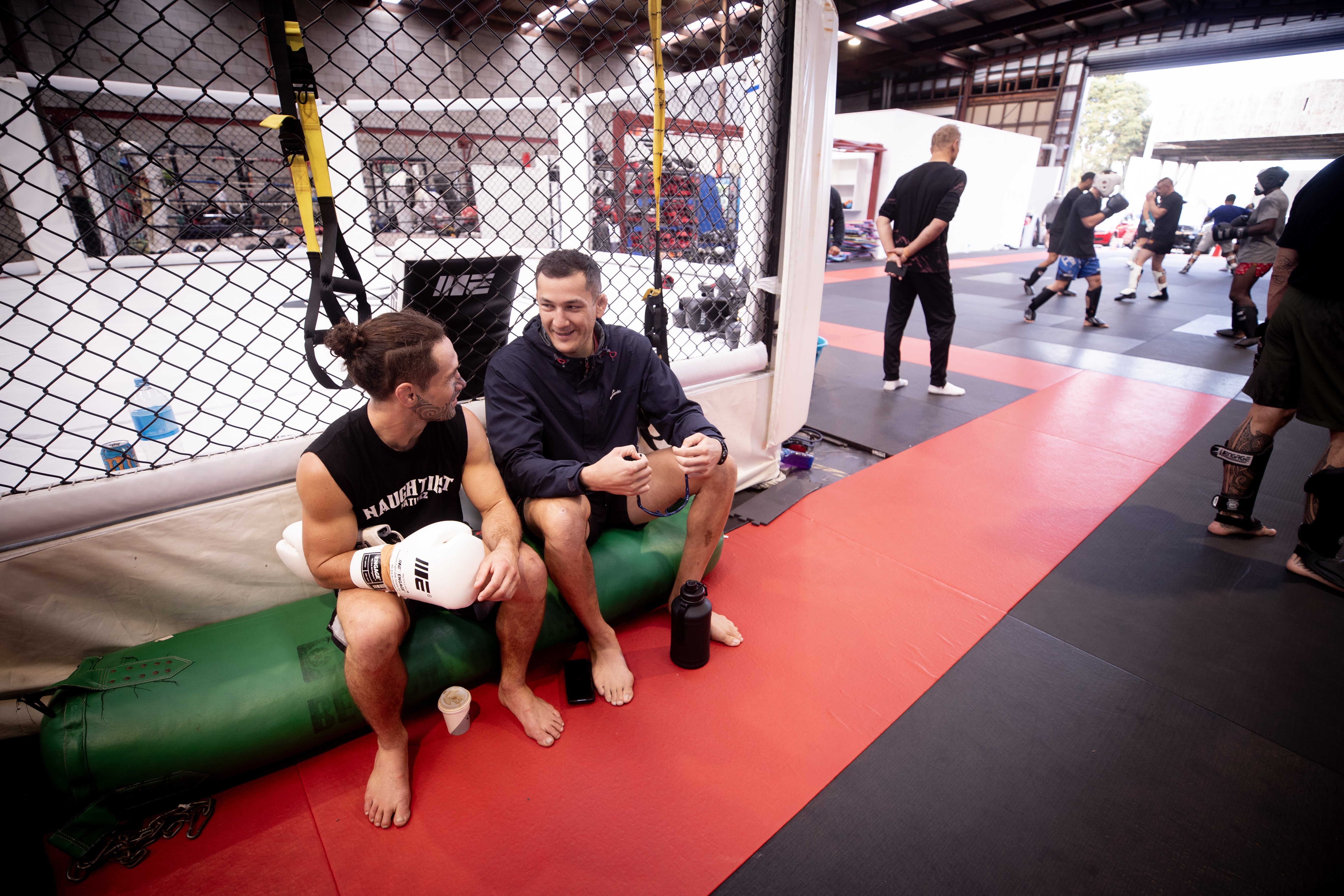 Among CKB's other UFC hopefuls, Cameron Rowston (right) was scheduled to fight for a spot through the Contender Series in 2023 but had to withdraw due to injury. Photo / Dean Purcell
