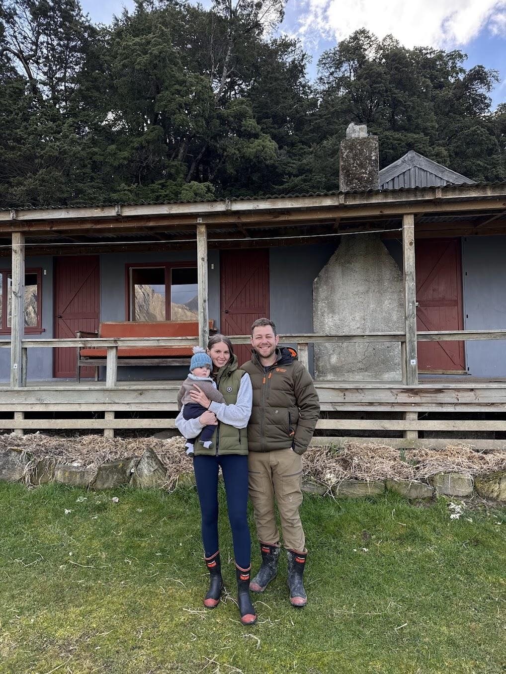 Beatson with his fiancee Mia and son Kip. Photo / Givealittle