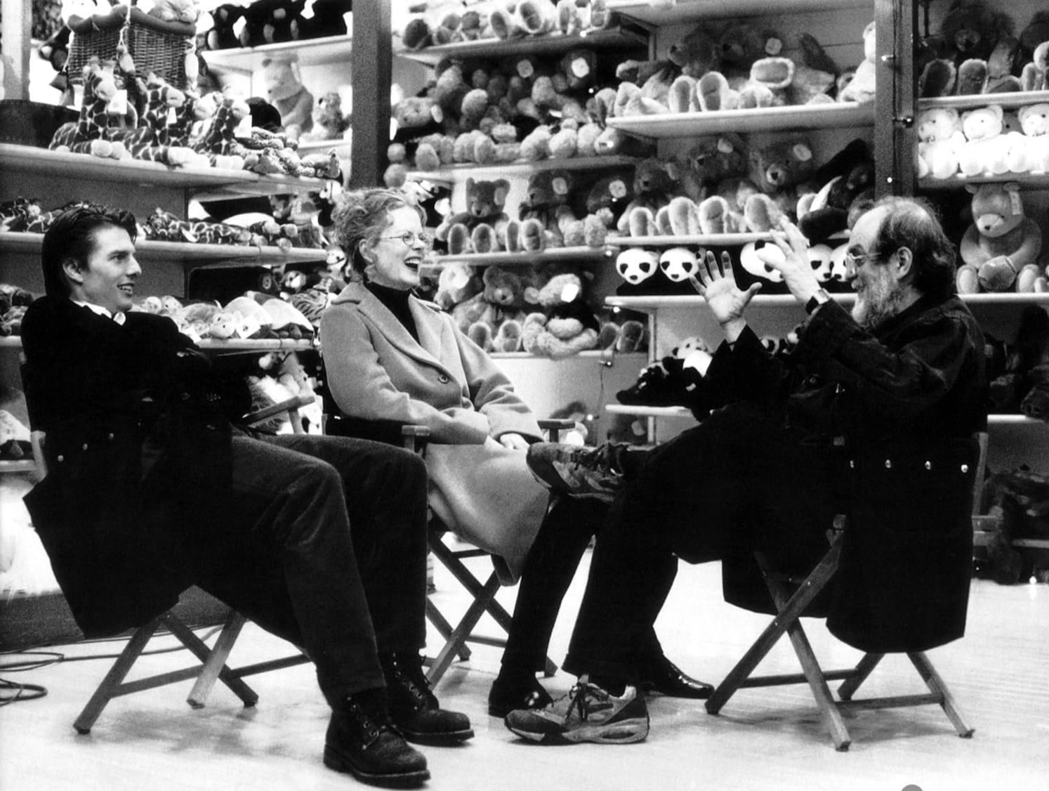 Tom Cruise, Nicole Kidman and Stanley Kubrick on the set of the 1999 film Eyes Wide Shut. Photo / Warner Bros Entertainment