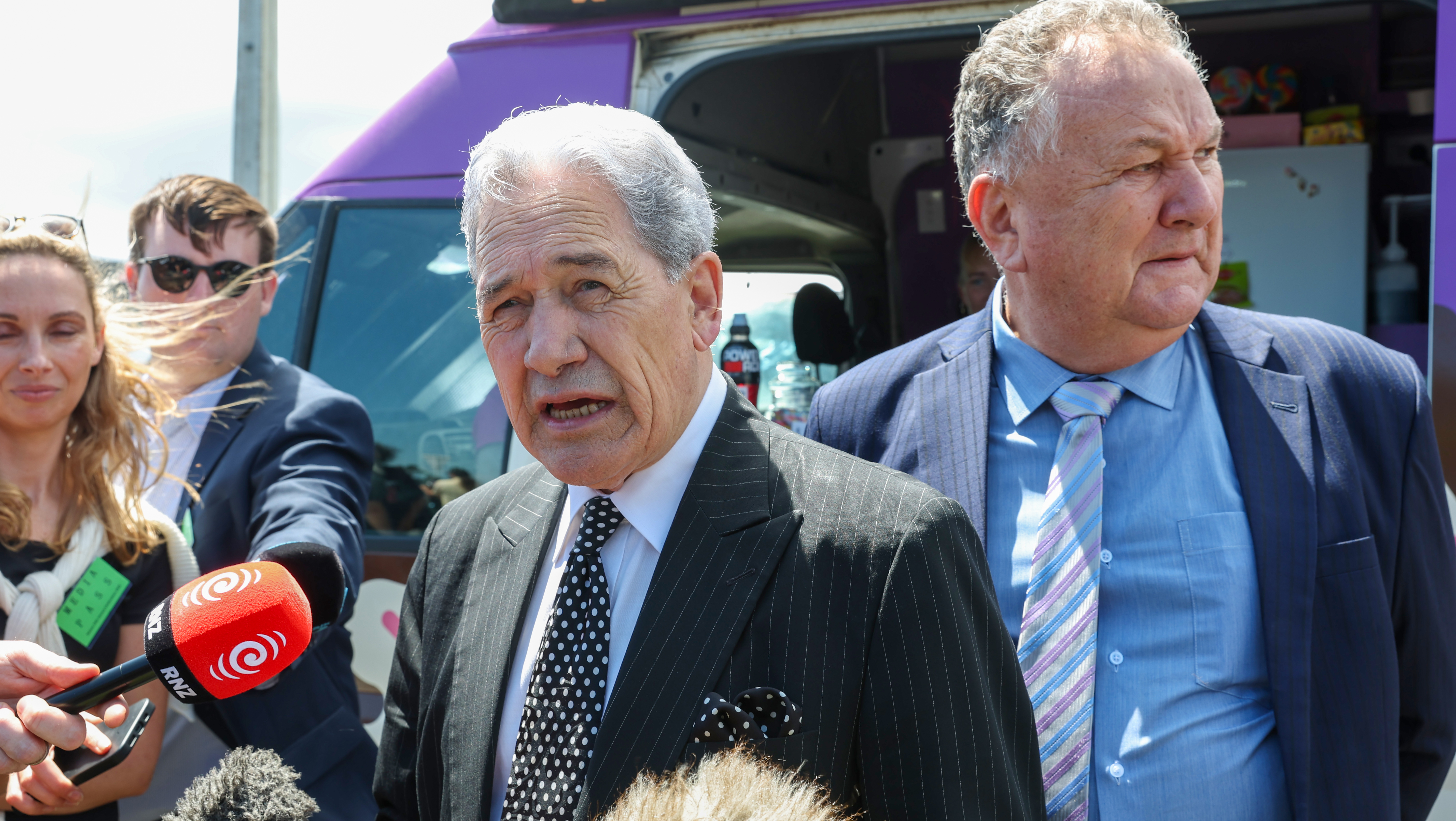 Winston Peters and Shane Jones have spoken about the mineral strategy. Photo / Mark Mitchell