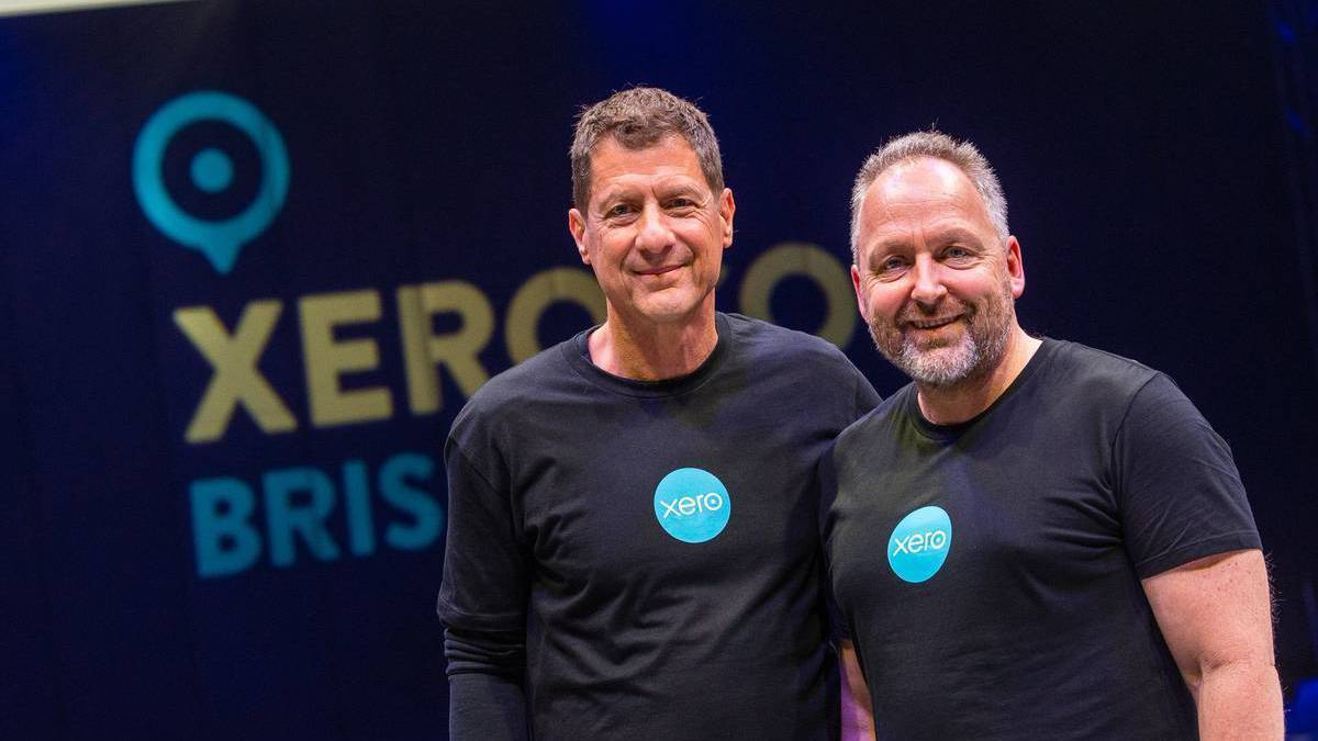 Former Xero chief executives Steve Vamos and Rod Drury, who founded the company. Photo / NZME
