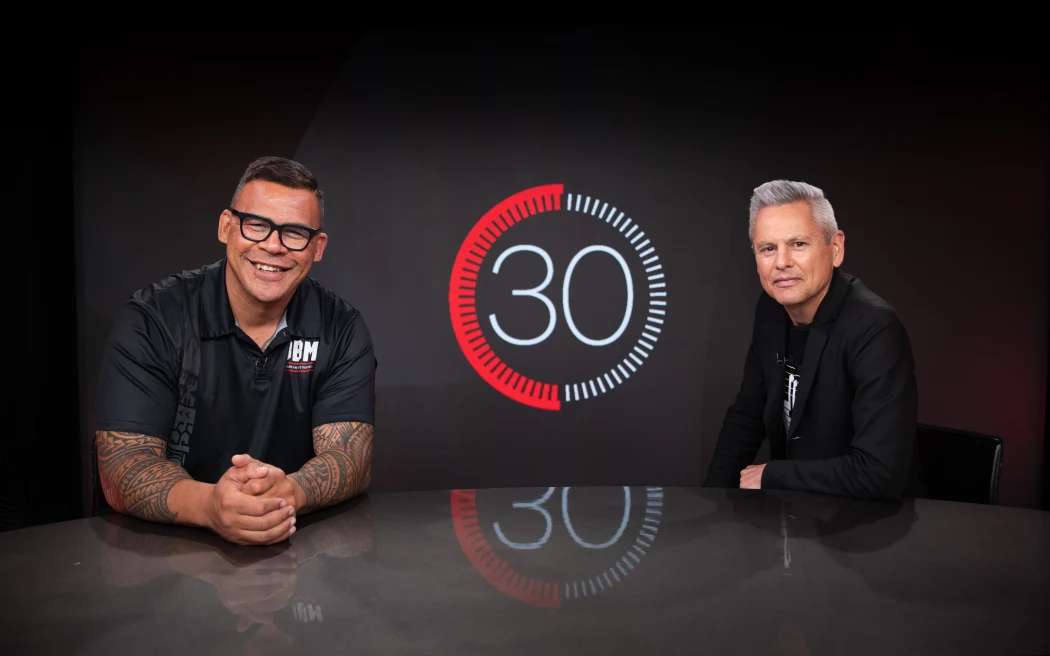 Dave Letele is the first guest on RNZ's new multimedia show, 30 with Guyon Espiner. Photo / Cole Eastham-Farrelly / RNZ