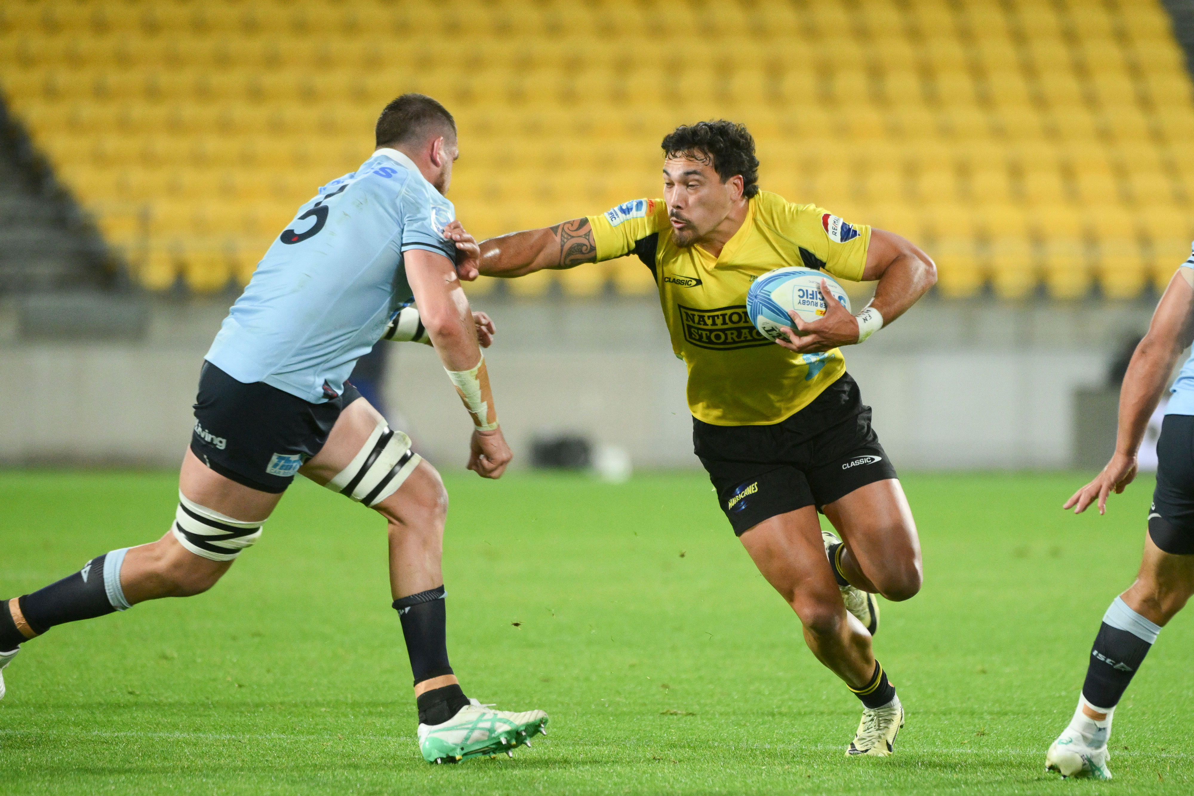 Billy Proctor captained the Hurricanes to victory against the Waratahs. Photo / Photosport