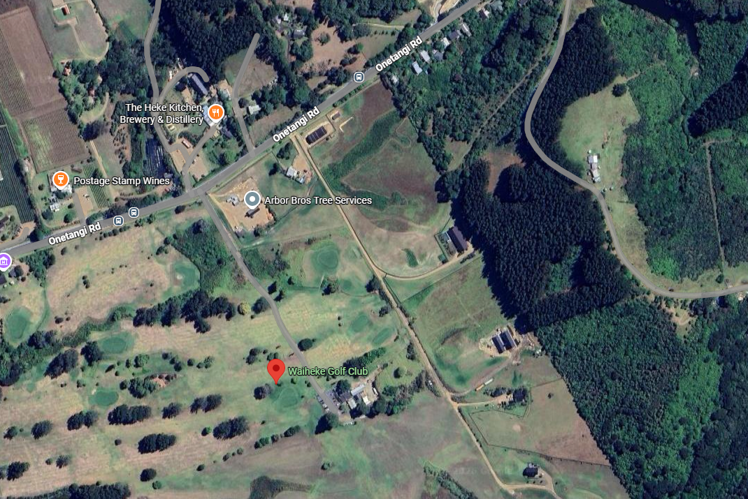Police were called to the fatal crash on Onetangi Rd around 1.30am. Photo / Google Maps