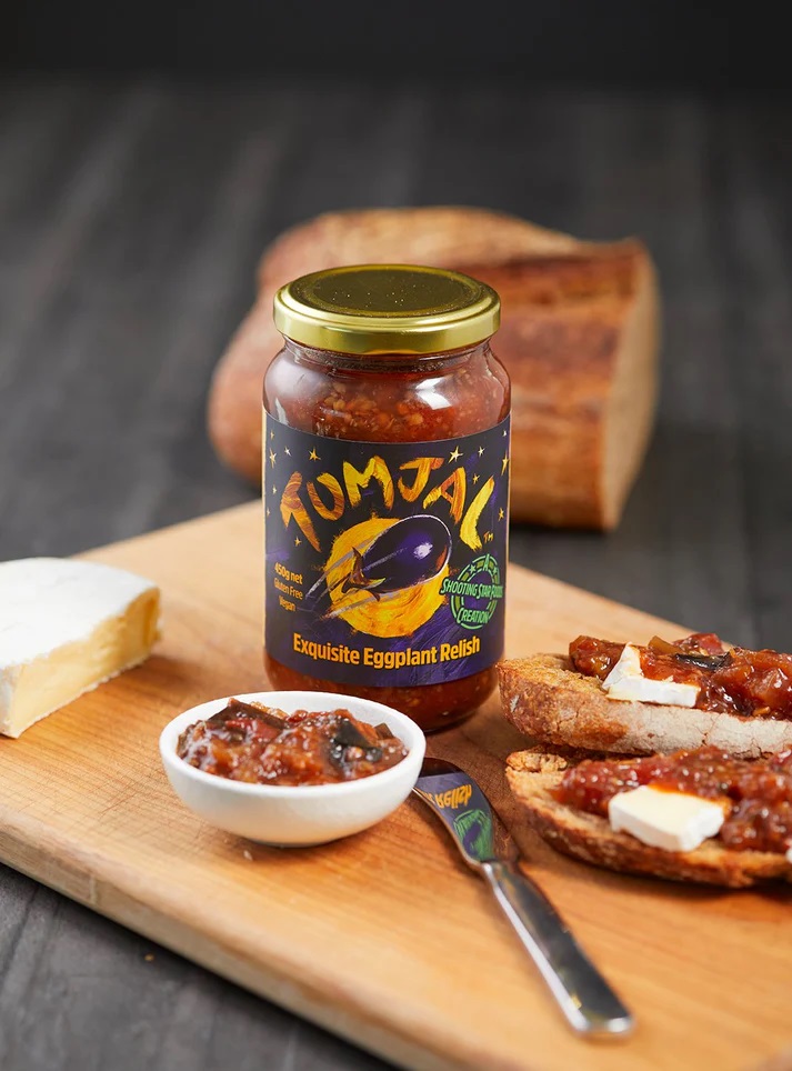 Tumjal eggplant relish.