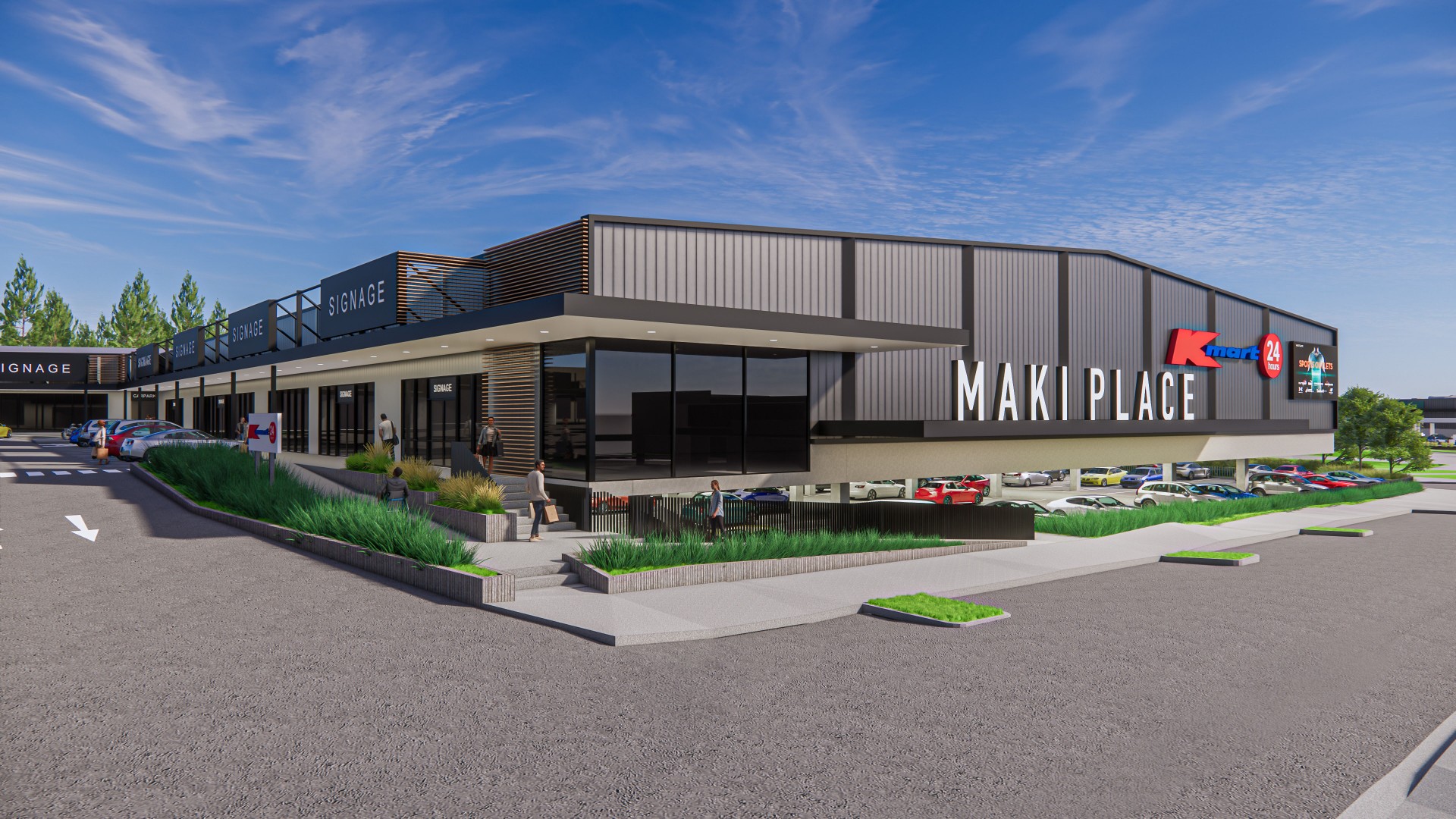 The vast new Kmart store is due to open in 2026. It will be in Maki Place off Maki St, across from Costco Wholesale. Image / Kmart