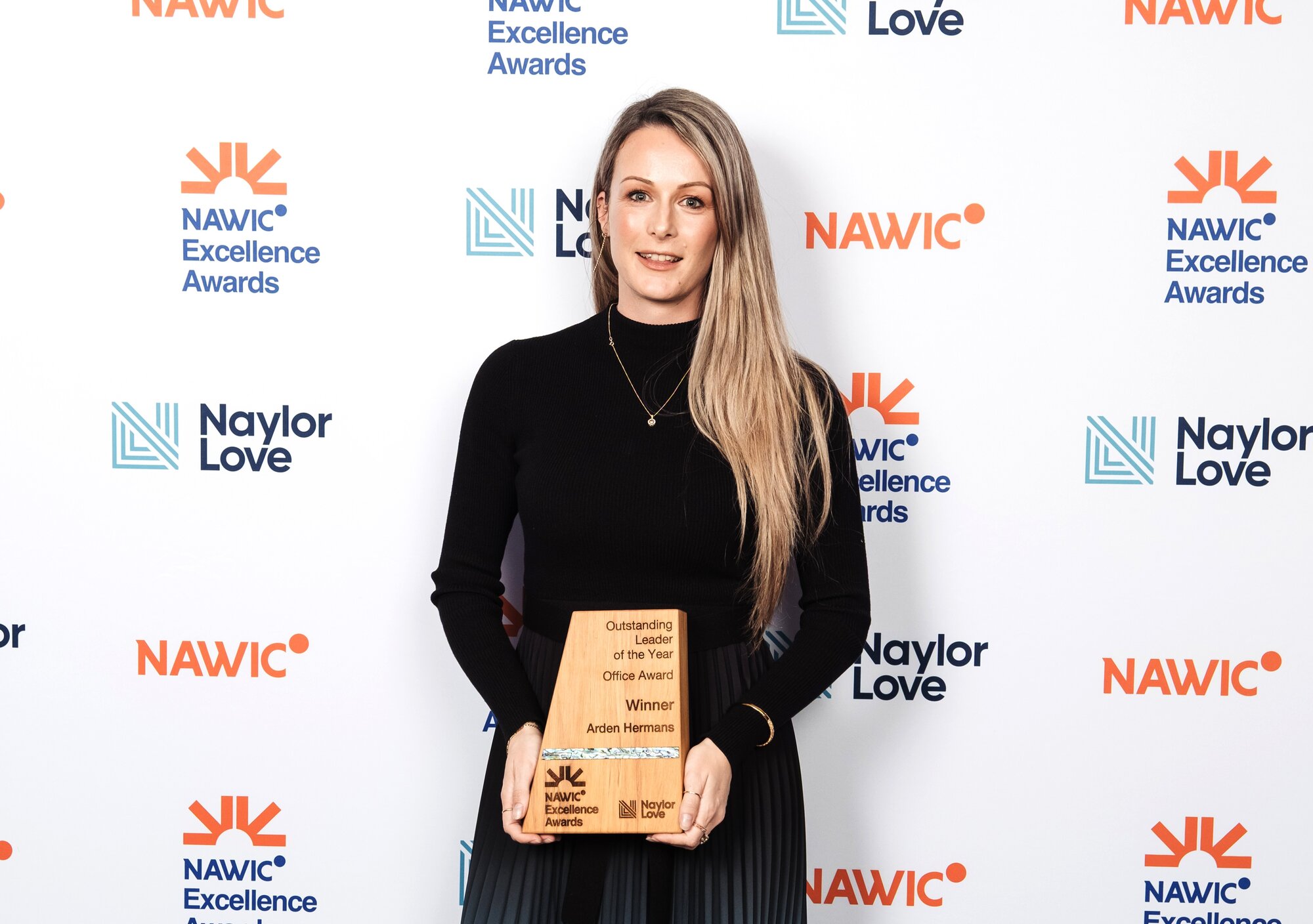 Arden Hermans says receiving the Outstanding Leader of the Year - Office Award from the National Association of Women in Construction was very humbling.