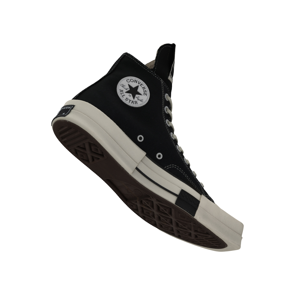 The limited edition DRKSHDW x Rick Owen’s Converse shoe designed by Dylan. 