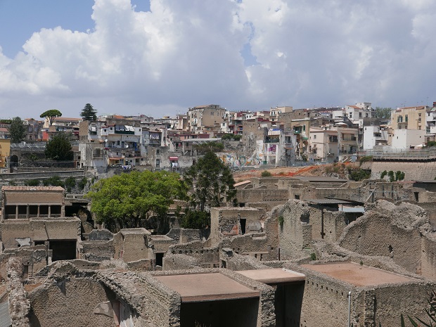 The ruins of Herculaneum.