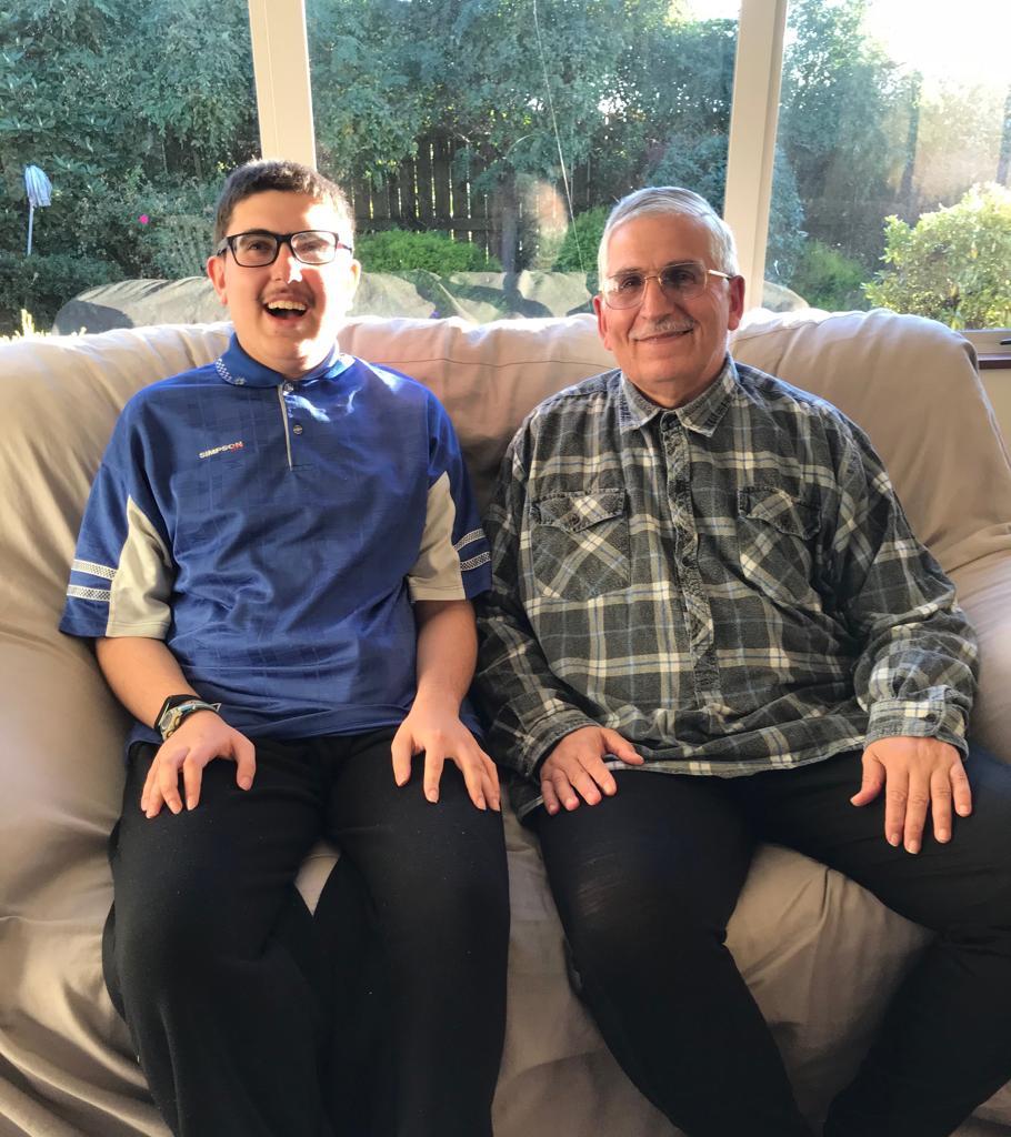 Faisal Al-Harran, left, requires around-the-clock care. But his father Saad says he has only been able to get funding for 20 hours of care a week. Photo / Supplied