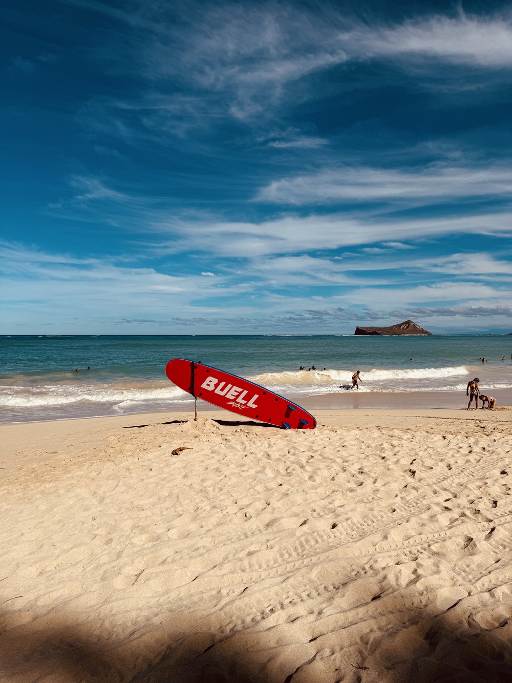 Waimanalo has soft white sand, crystal-clear blue water, and shady trees to rest under. Photo / Marissa Findlay