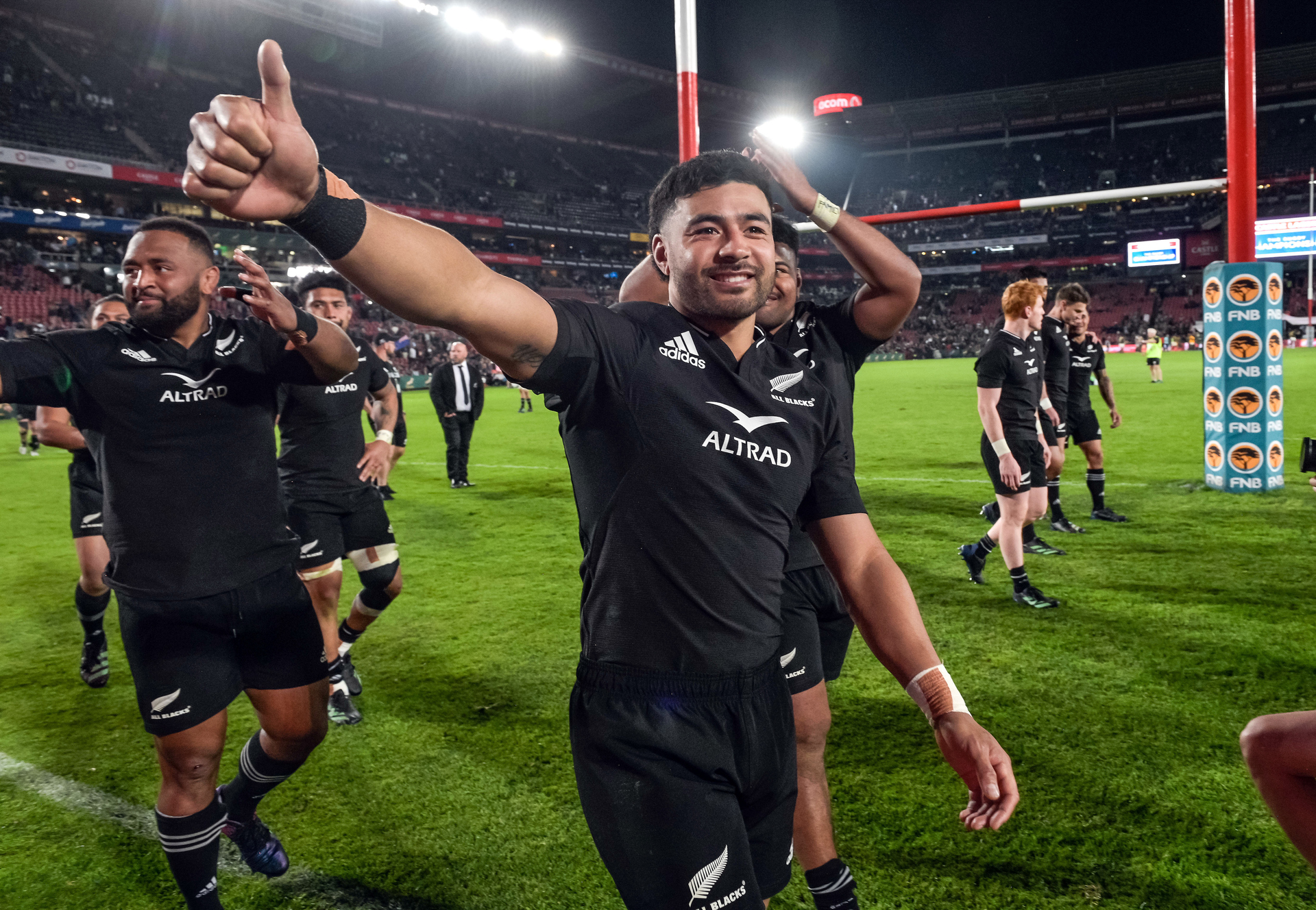 Richie Mo'unga after the 2022 test match against South Africa at Ellis Park, Johannesburg. Photo / Photosport