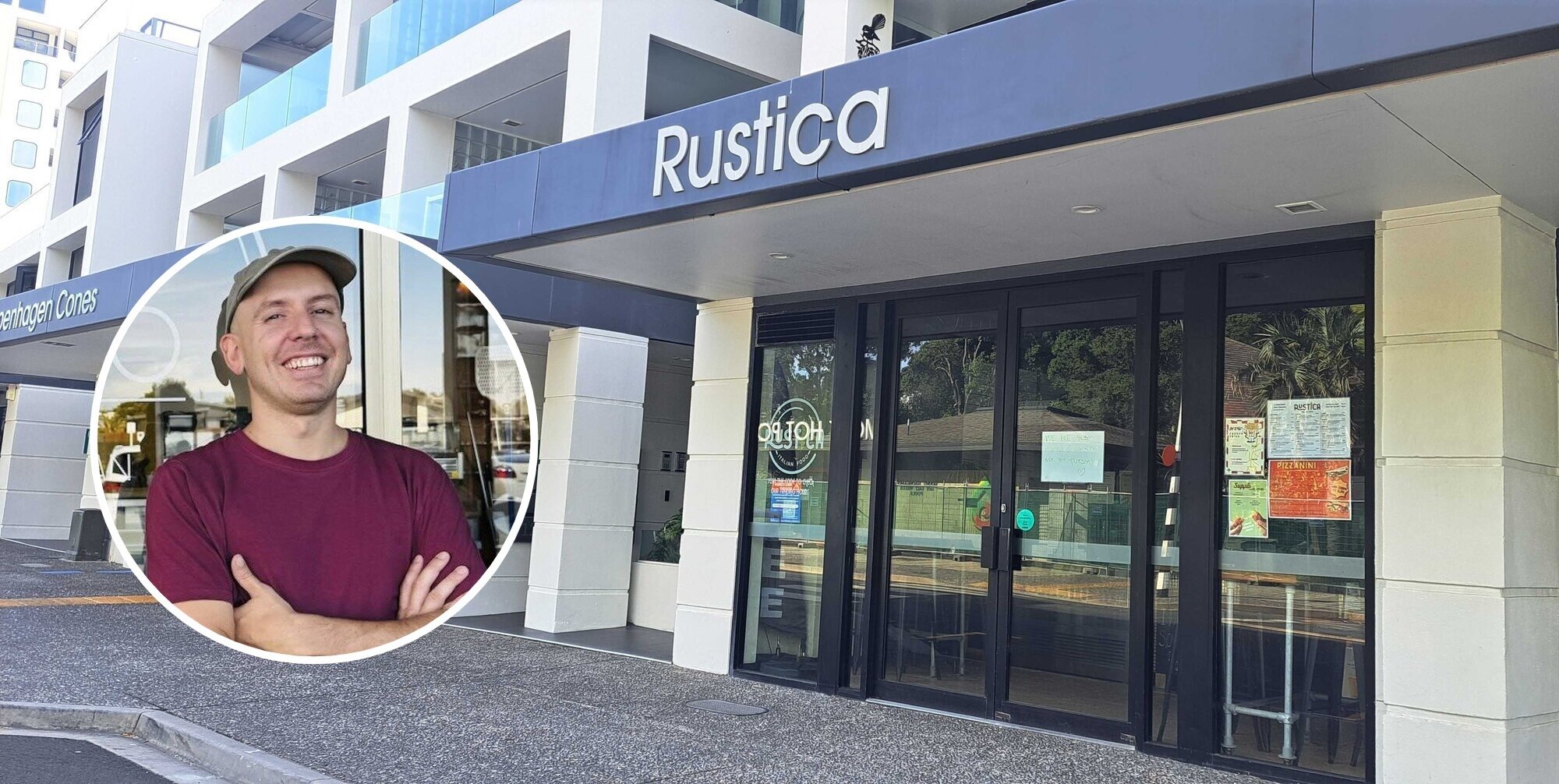  Rustica Italian Food pizzeria owner Michele Delaini. Photo / Sandra Conchie and Supplied