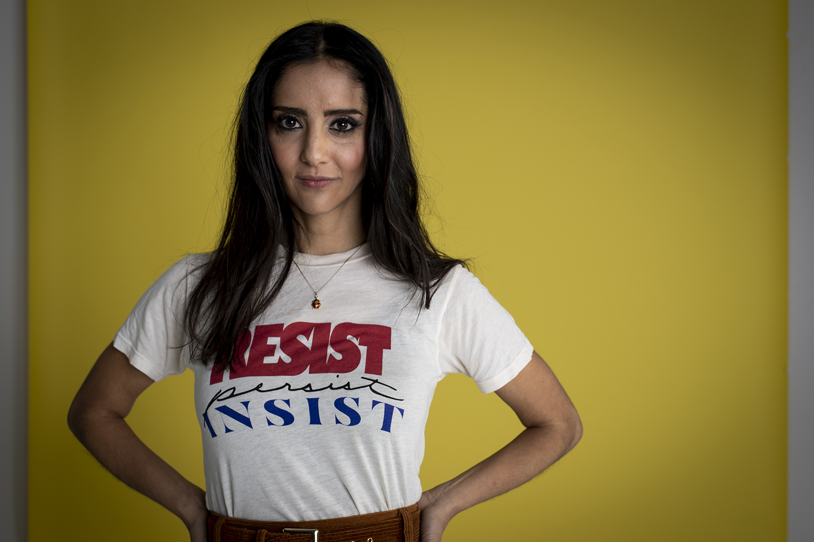 Green Party MP Golriz Ghahraman, photographed for a Canvas feature in June 2019. Photo / Dean Purcell