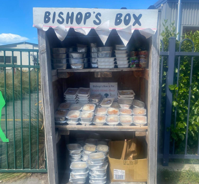 Food donated to a community pantry in Bishopdale, Christchurch. Photo / Supplied
