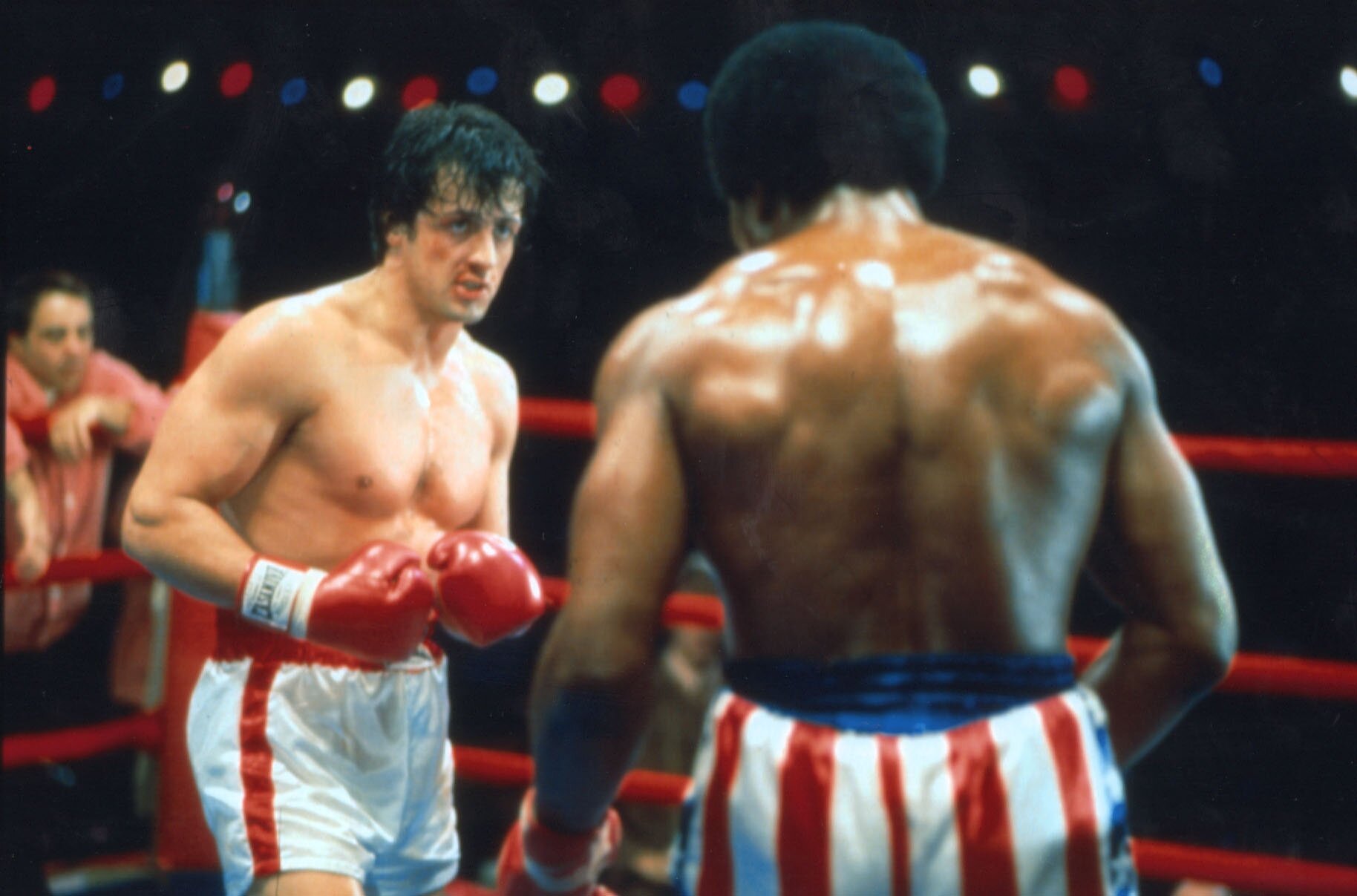 Sylvester Stallone in a boxing ring scene from the film Rocky.
Photo/NZ Herald.