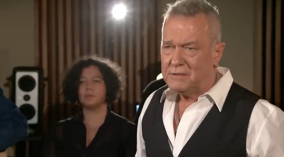 Jimmy Barnes sang an emotional rendition of The Bonnie Banks o' Loch Lomond for his friend and fellow Scot, Jock Zonfrillo. Photo / The Project