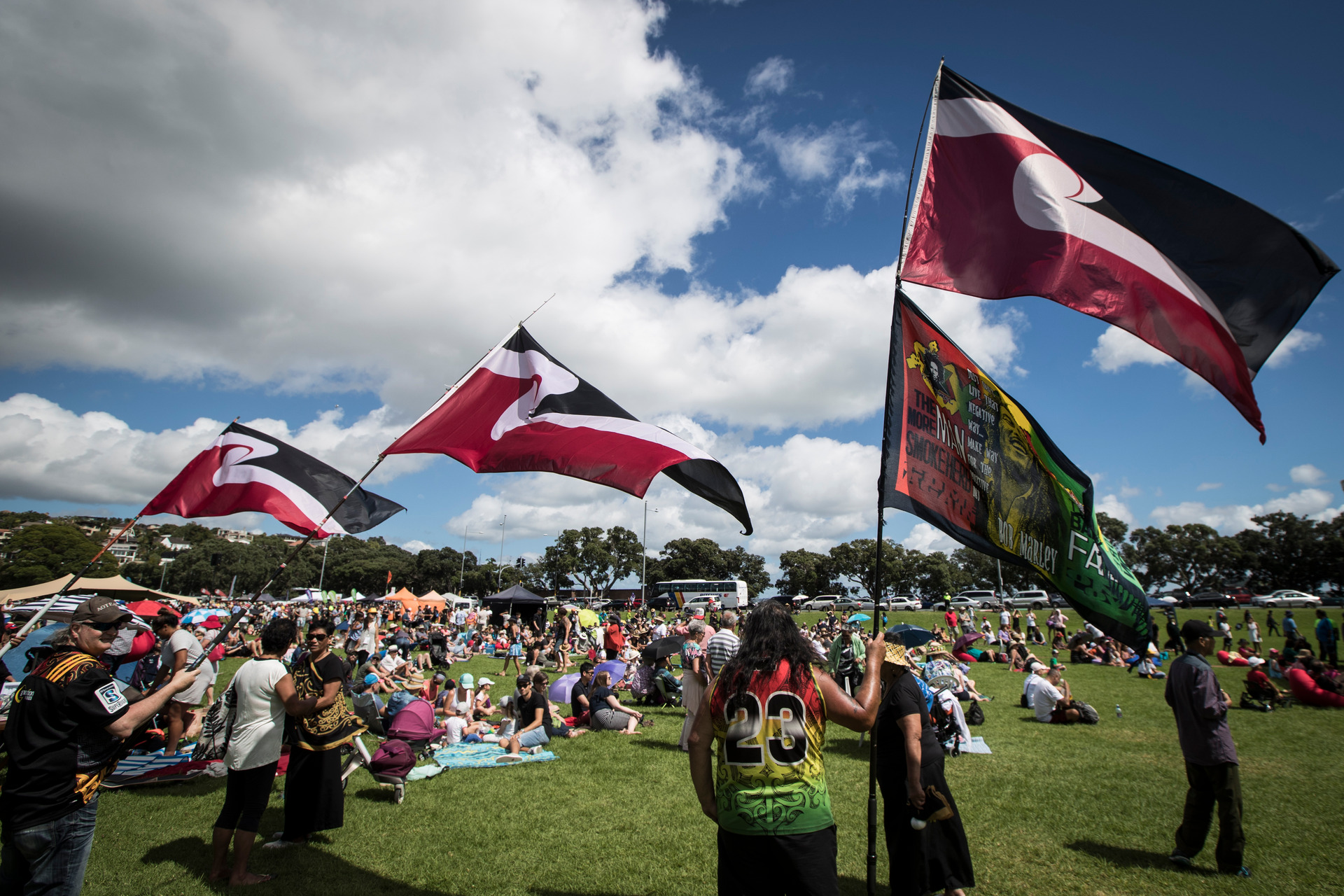Ngāti Whātua Ōrākei members during Waitangi Day celebrations at Ōrākei Domain. Photo / File