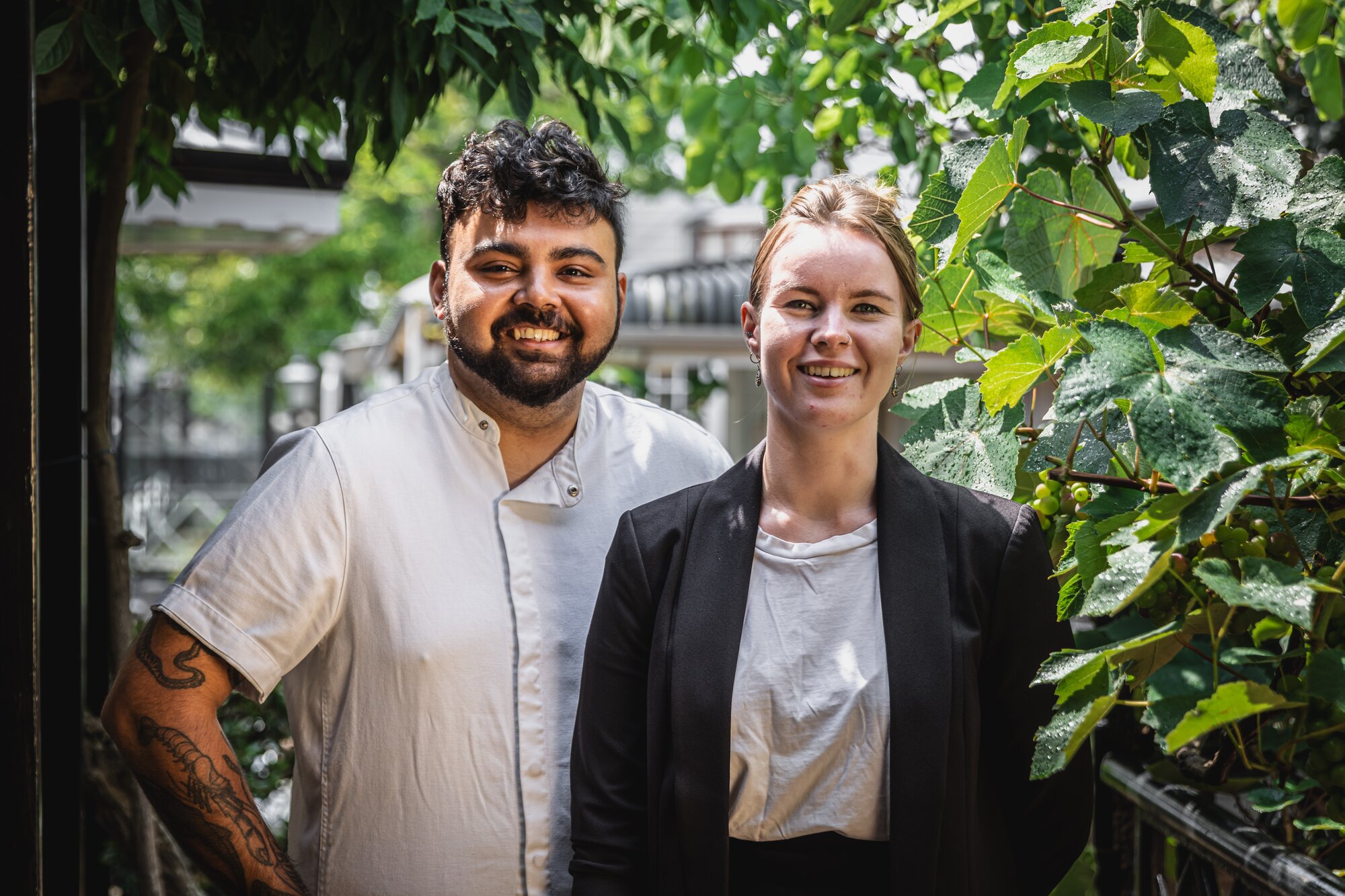 Chef Vicky Shah and partner (and Aarth restaurant manager) Julia Benton met when they worked together at Auckland's Cassia. Photo / Olivia Moore