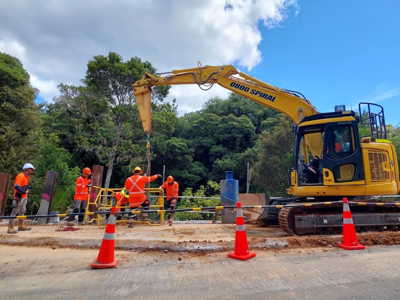 Roading repairs progress over SH1 on Mangamuka Gorge