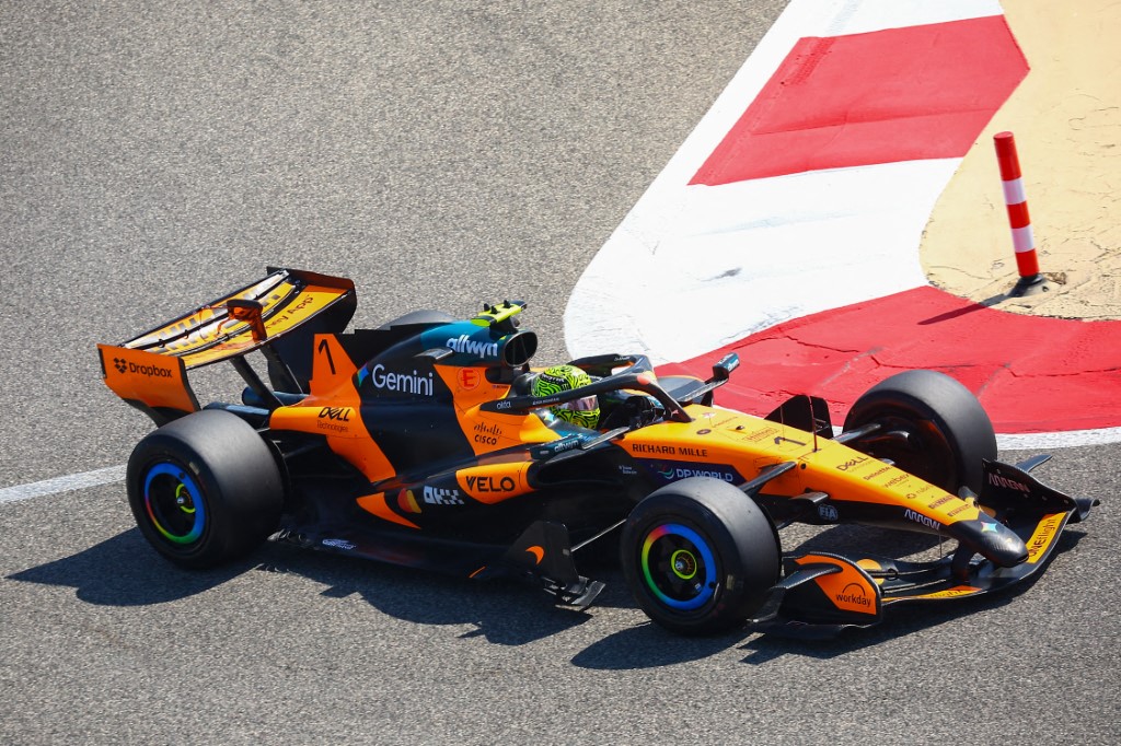 McLaren's 2026 Formula One car in pre-season testing. Photo / AFP
