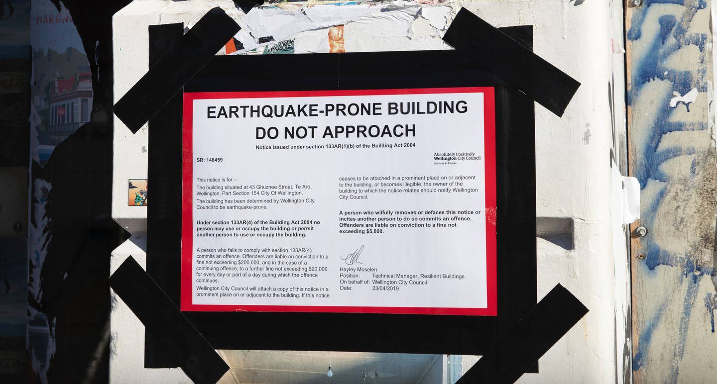 More than 471 earthquake-prone building deadlines across the country were due to expire between April 2024 and the end of 2027 before the Government’s announcement. Photo / Mark Mitchell 