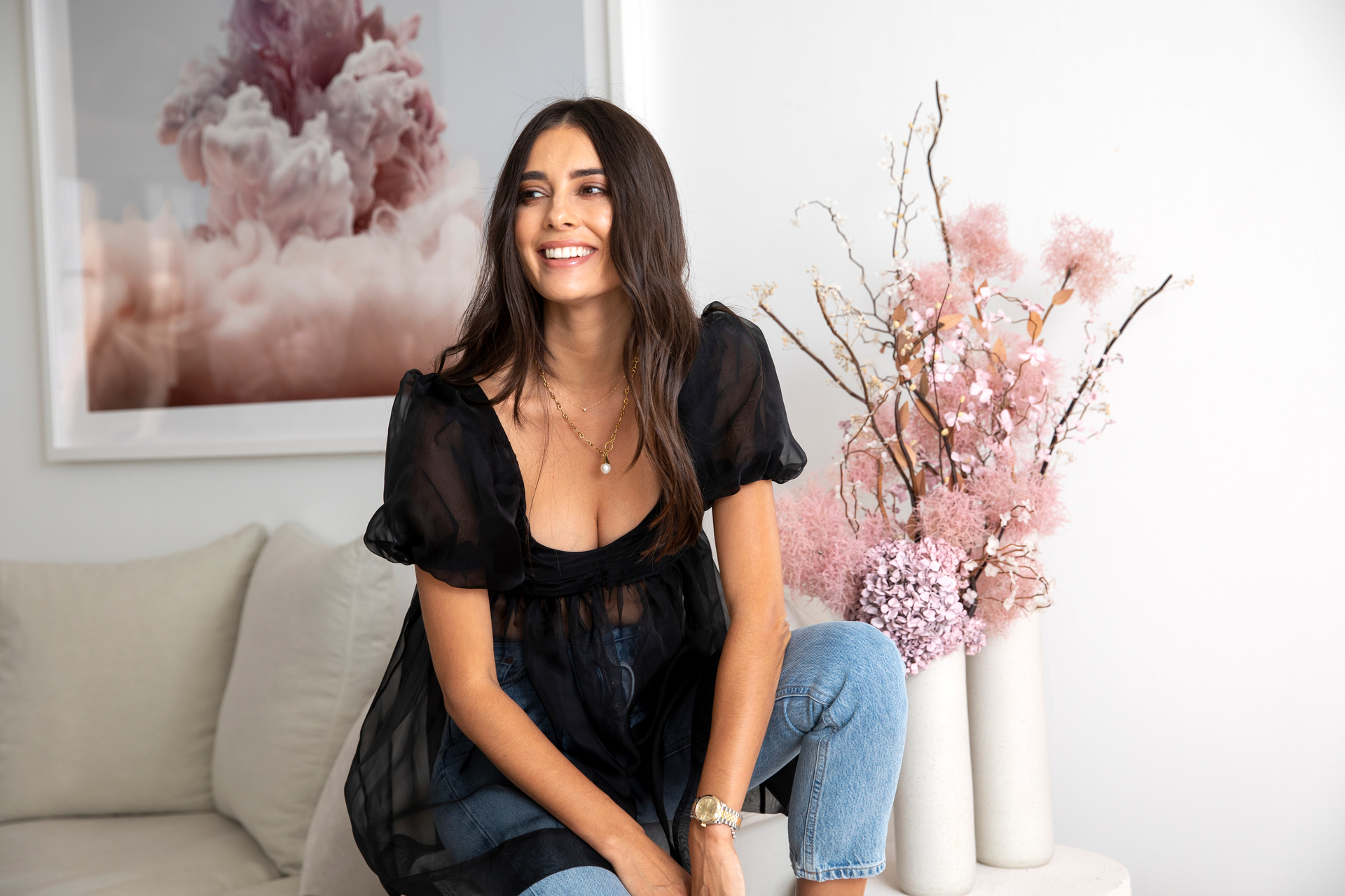 Entrepreneur and co-founder of Monday hair care Jaimee Lupton admits she feels the pressure of having to live up to a beauty image. Photo / Supplied
